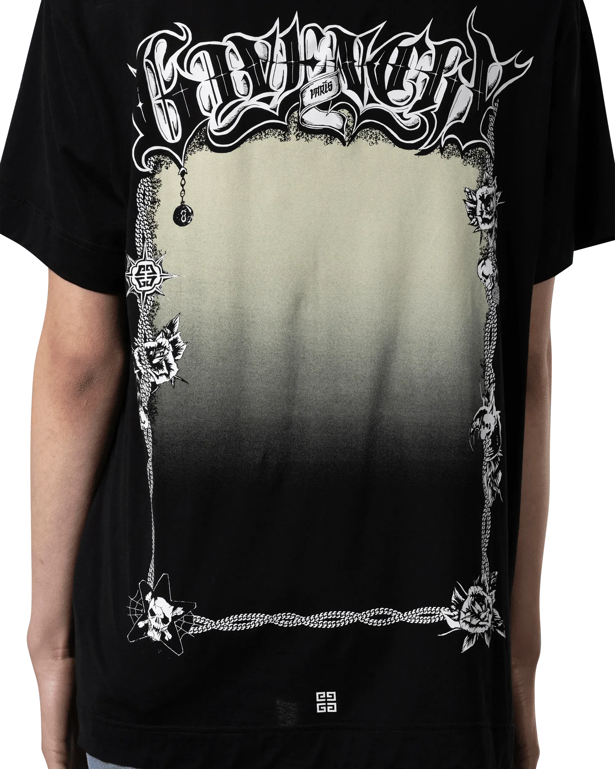 Large Graphic Print Classic Fit T-Shirt - DIHSAN