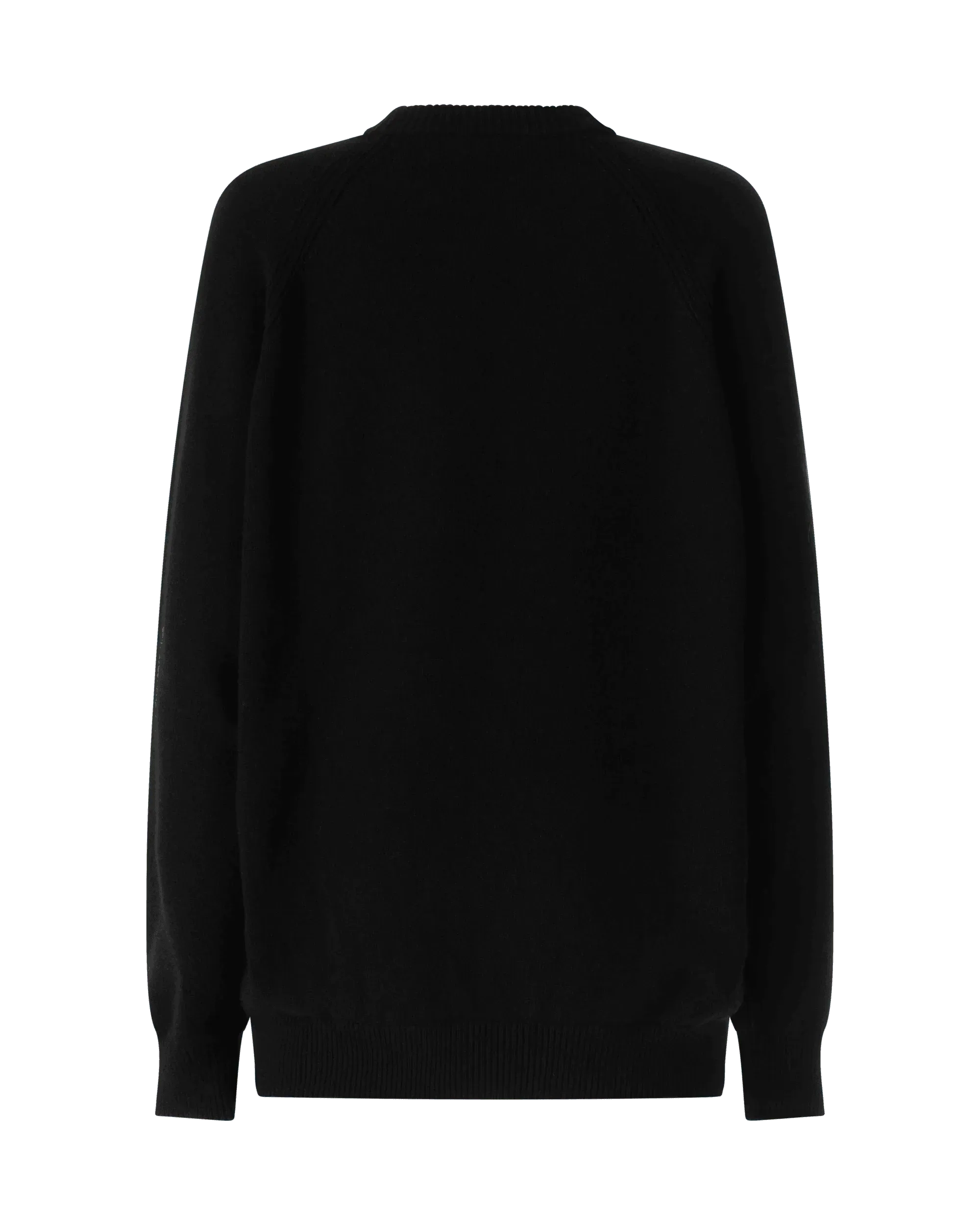 Cashmere Crewneck Sweater With Chain - DIHSAN