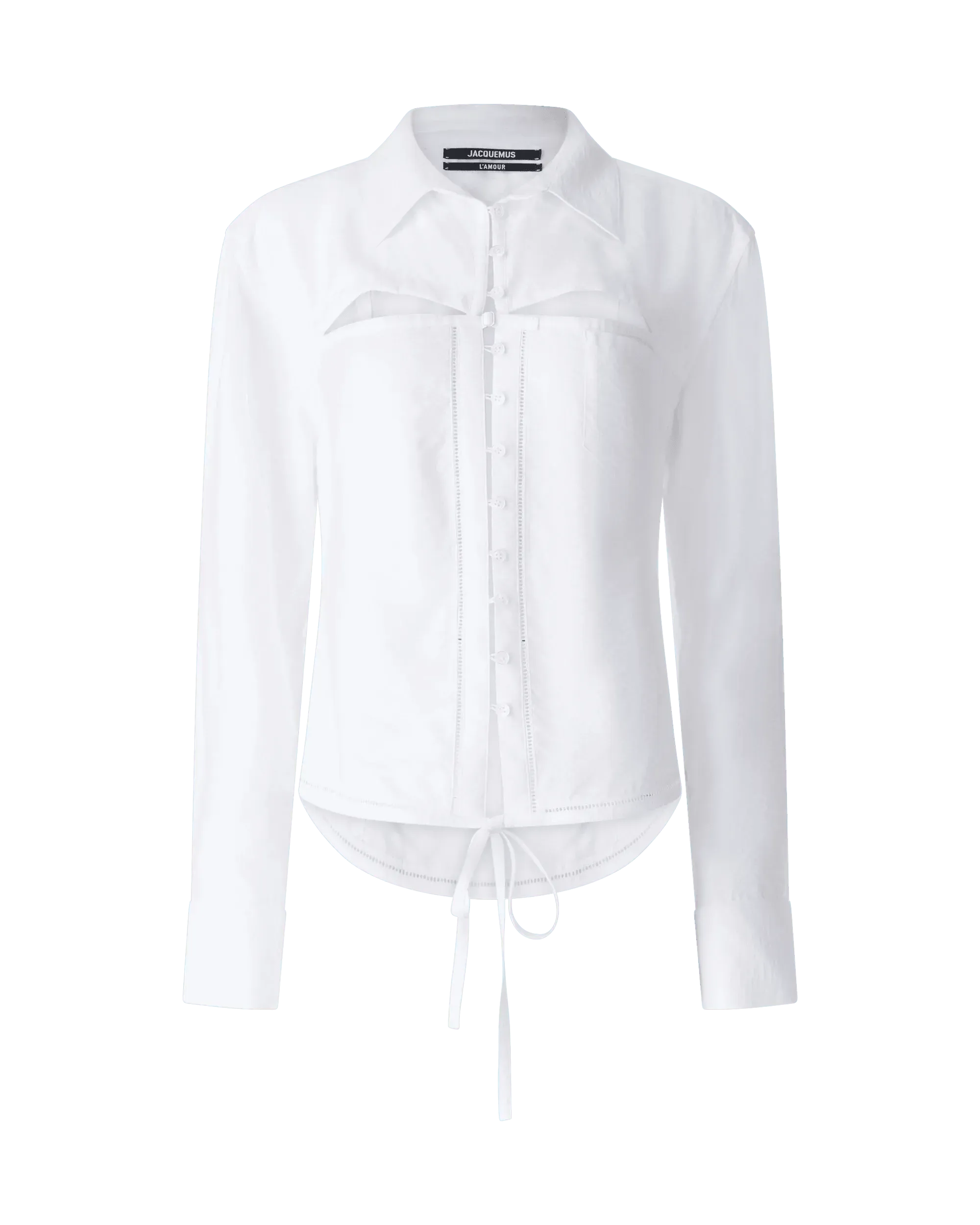 Nappe Cut-Out Shirt - DIHSAN