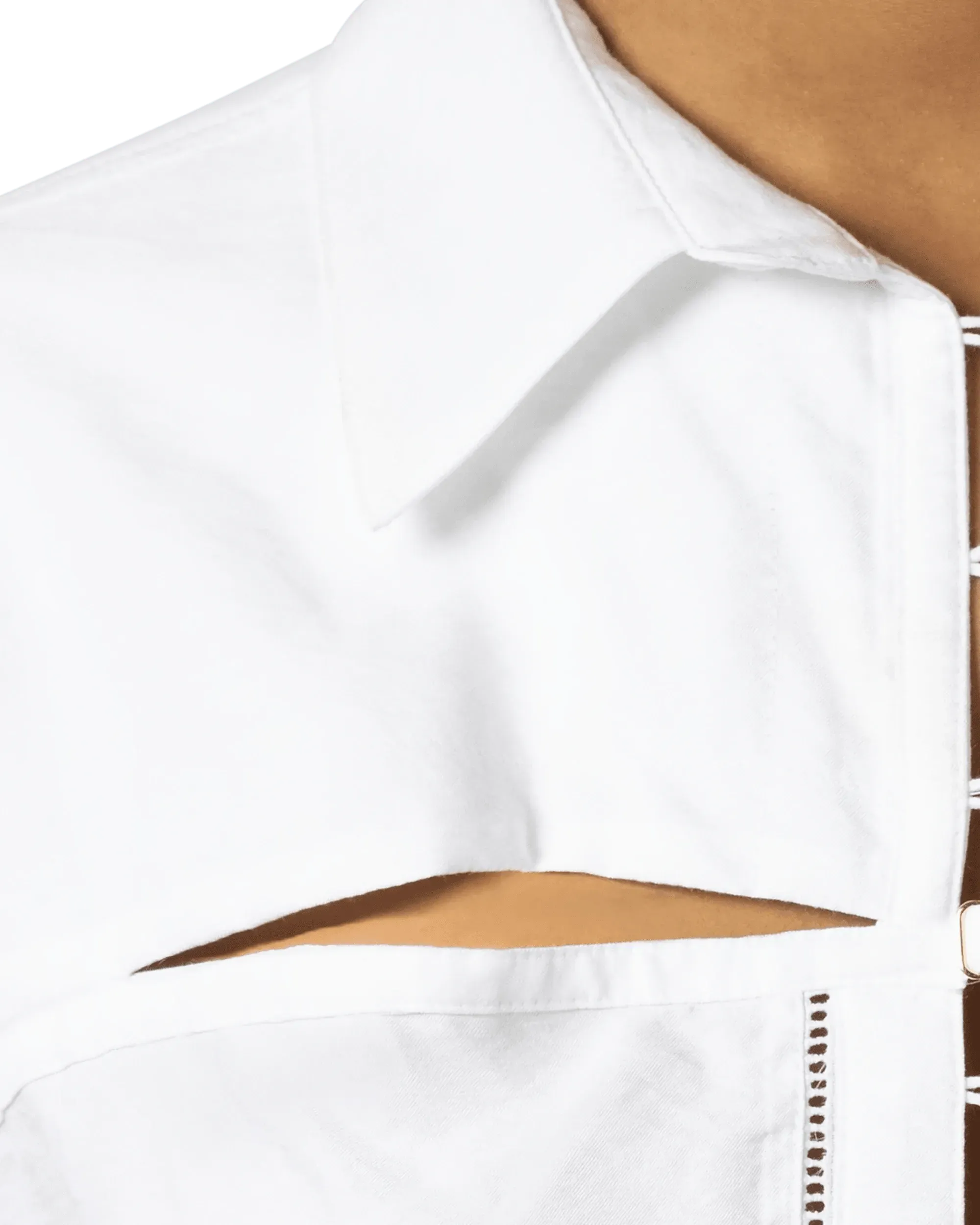 Nappe Cut-Out Shirt - DIHSAN