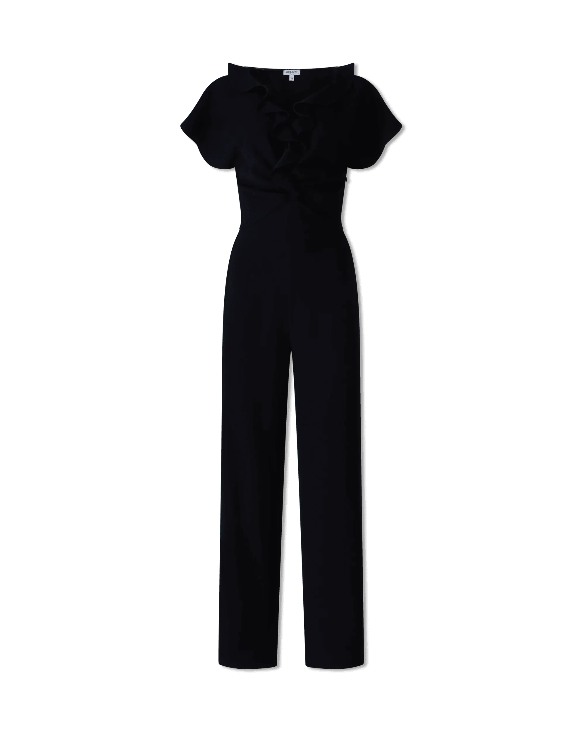 Ruffled Front Jumpsuit - DIHSAN