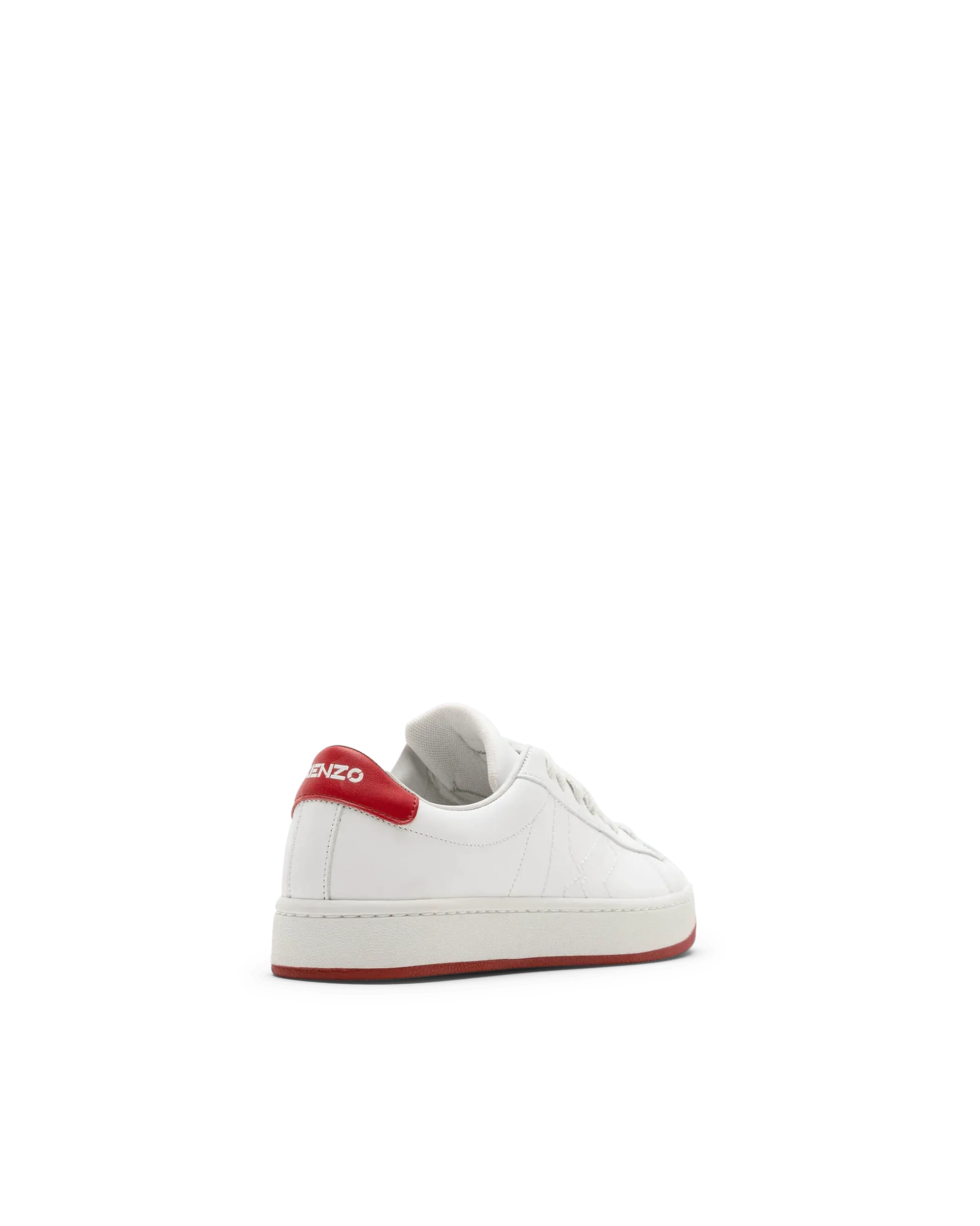 Kourt Red-Detail Lace Up Sneakers - DIHSAN