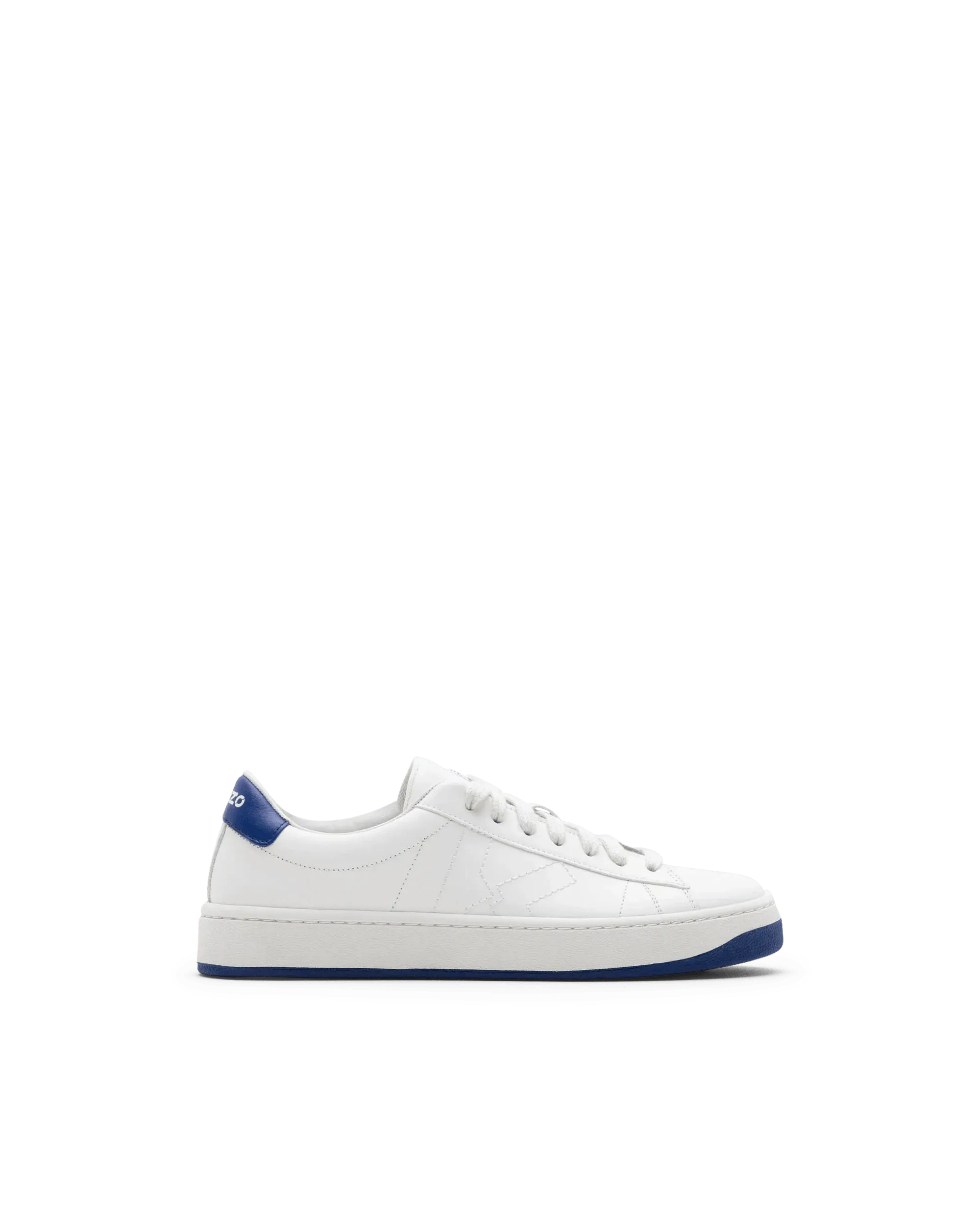 Kourt Blue-Detail Lace Up Sneakers - DIHSAN