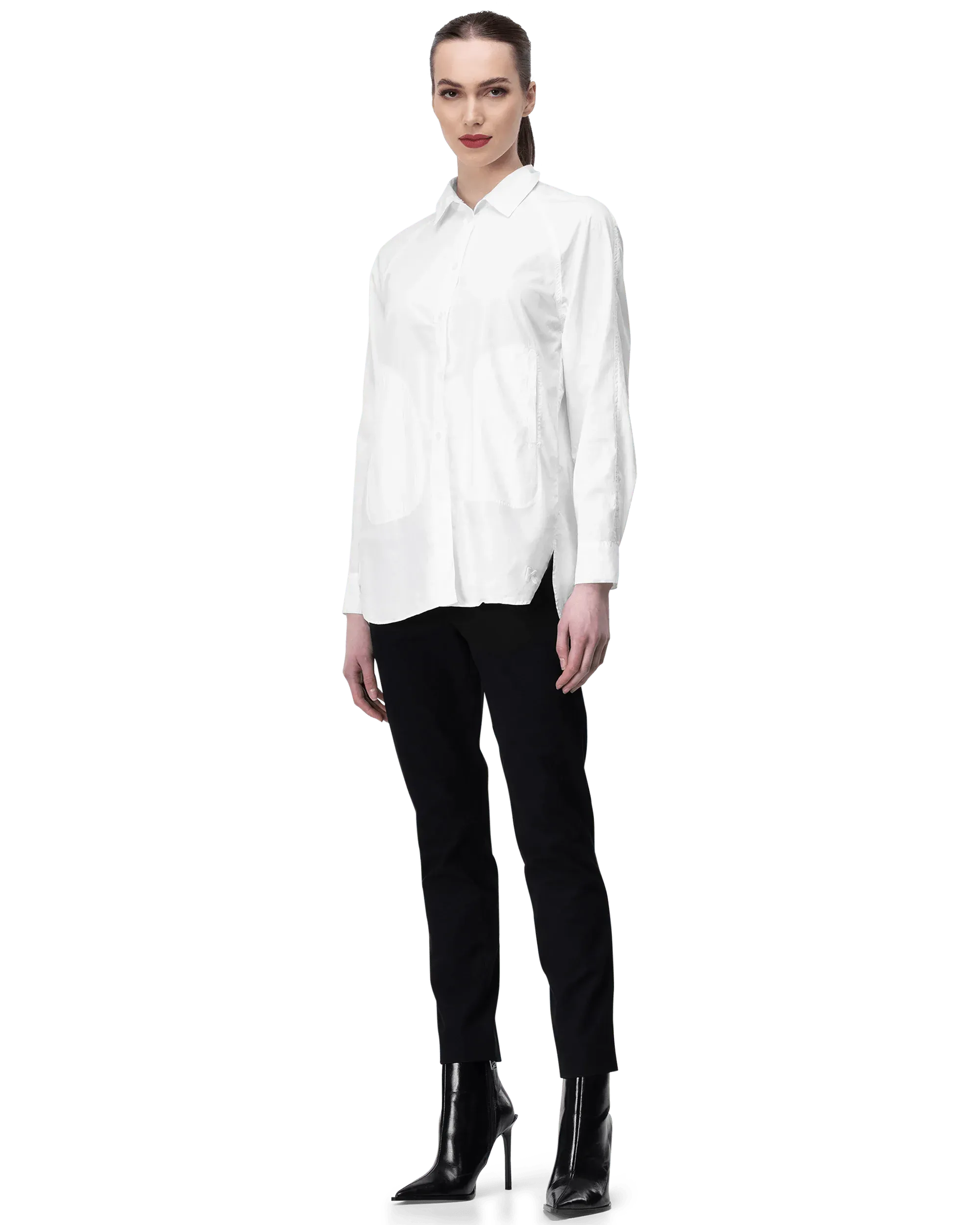 Poplin Button-Up Tunic - DIHSAN