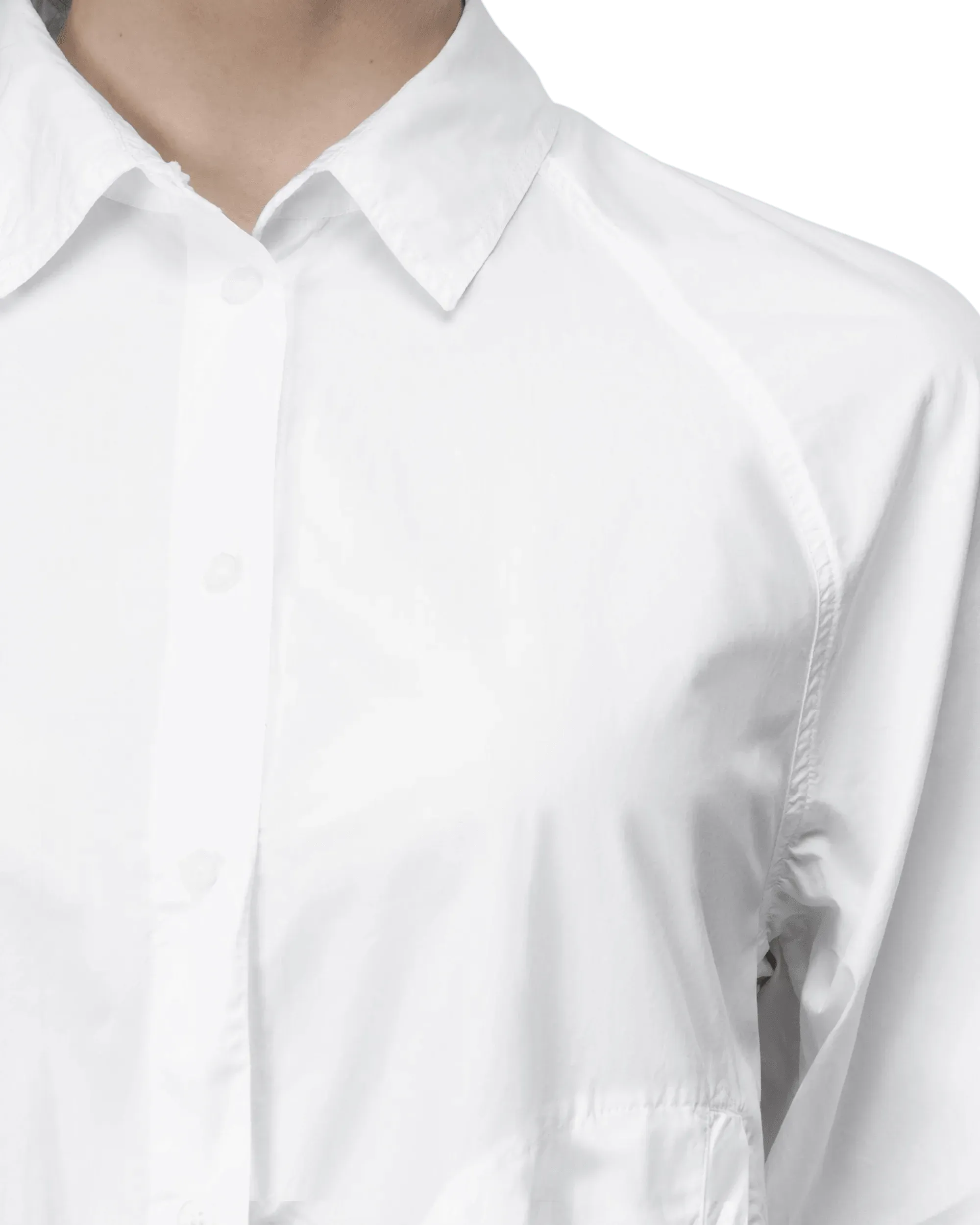 Poplin Button-Up Tunic - DIHSAN