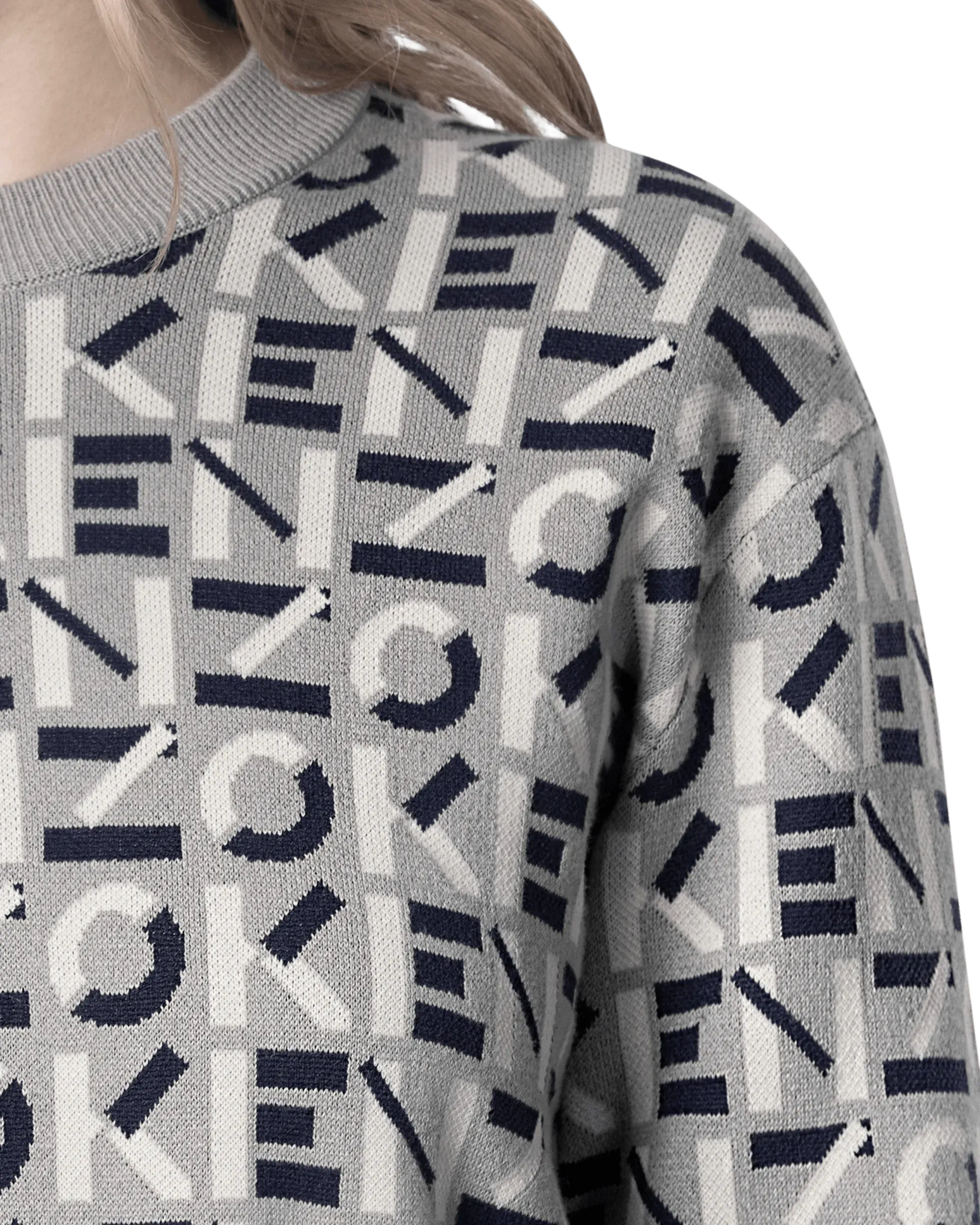 Monogram Jacquard Sweater - DIHSAN