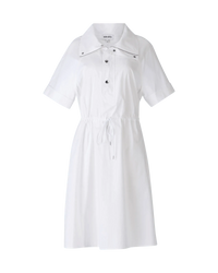 Collared Cotton Shirt Dress - DIHSAN