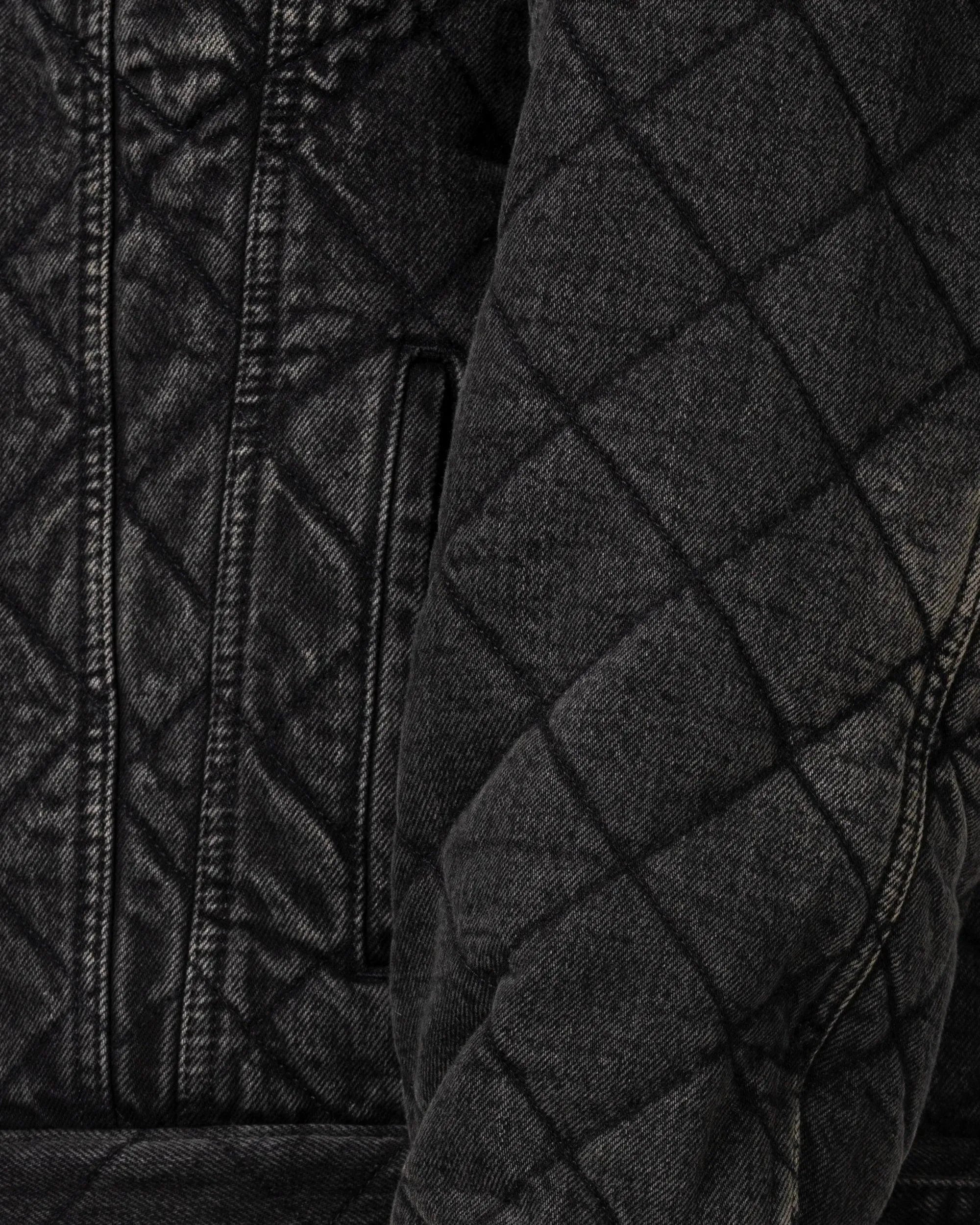 Oversized Quilted Denim Jacket - DIHSAN