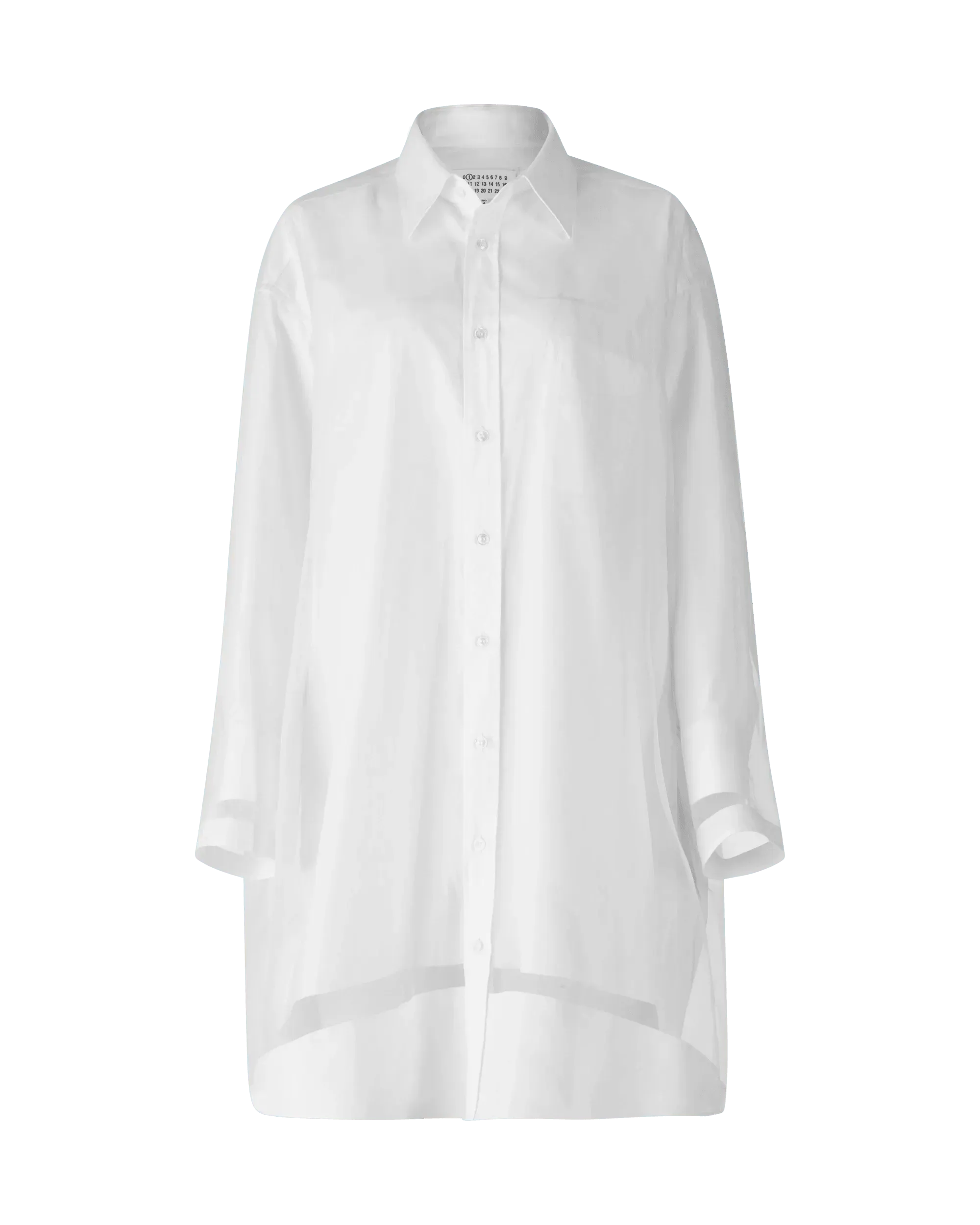 Poplin Long Sleeve Shirt Dress - DIHSAN