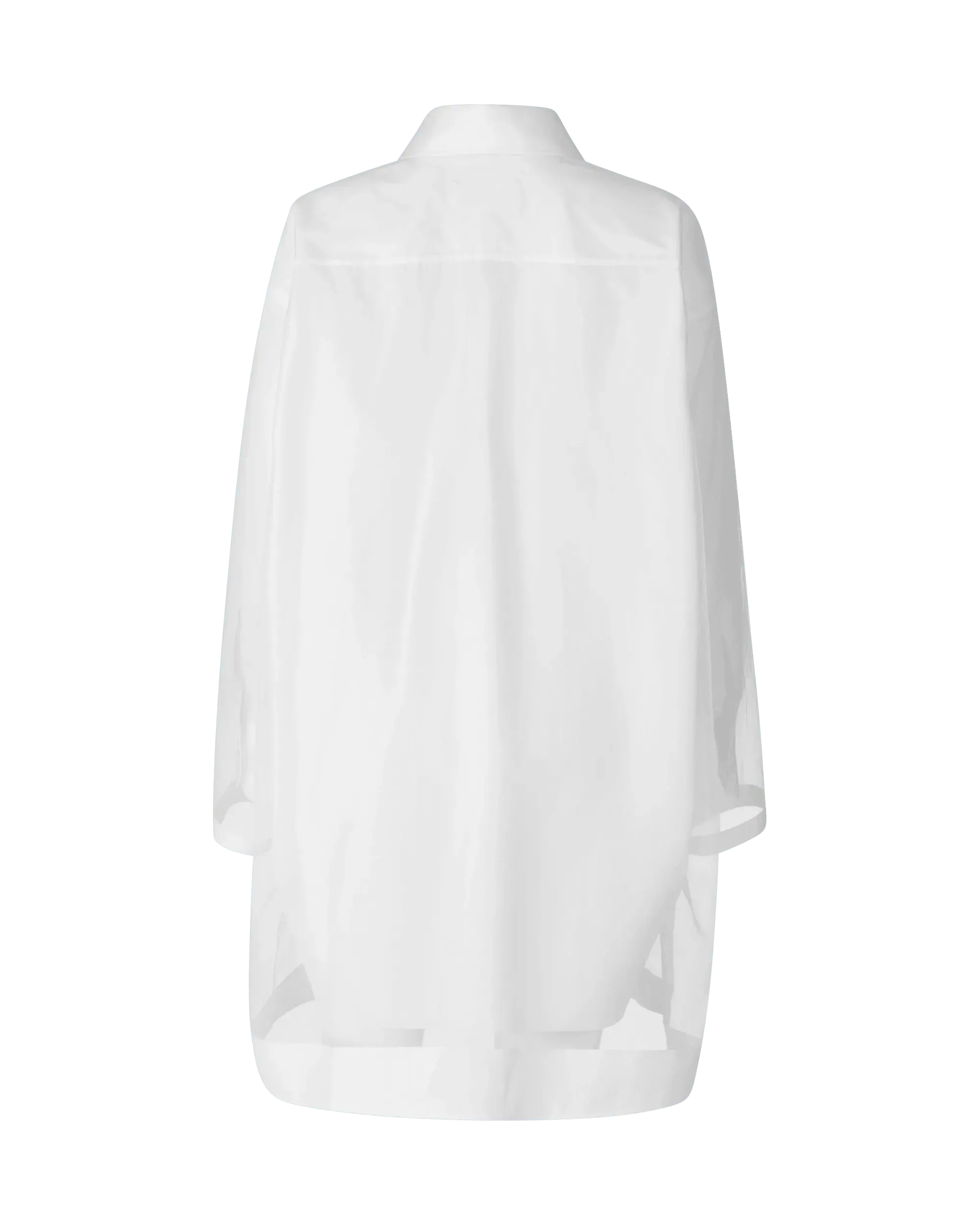 Poplin Long Sleeve Shirt Dress - DIHSAN