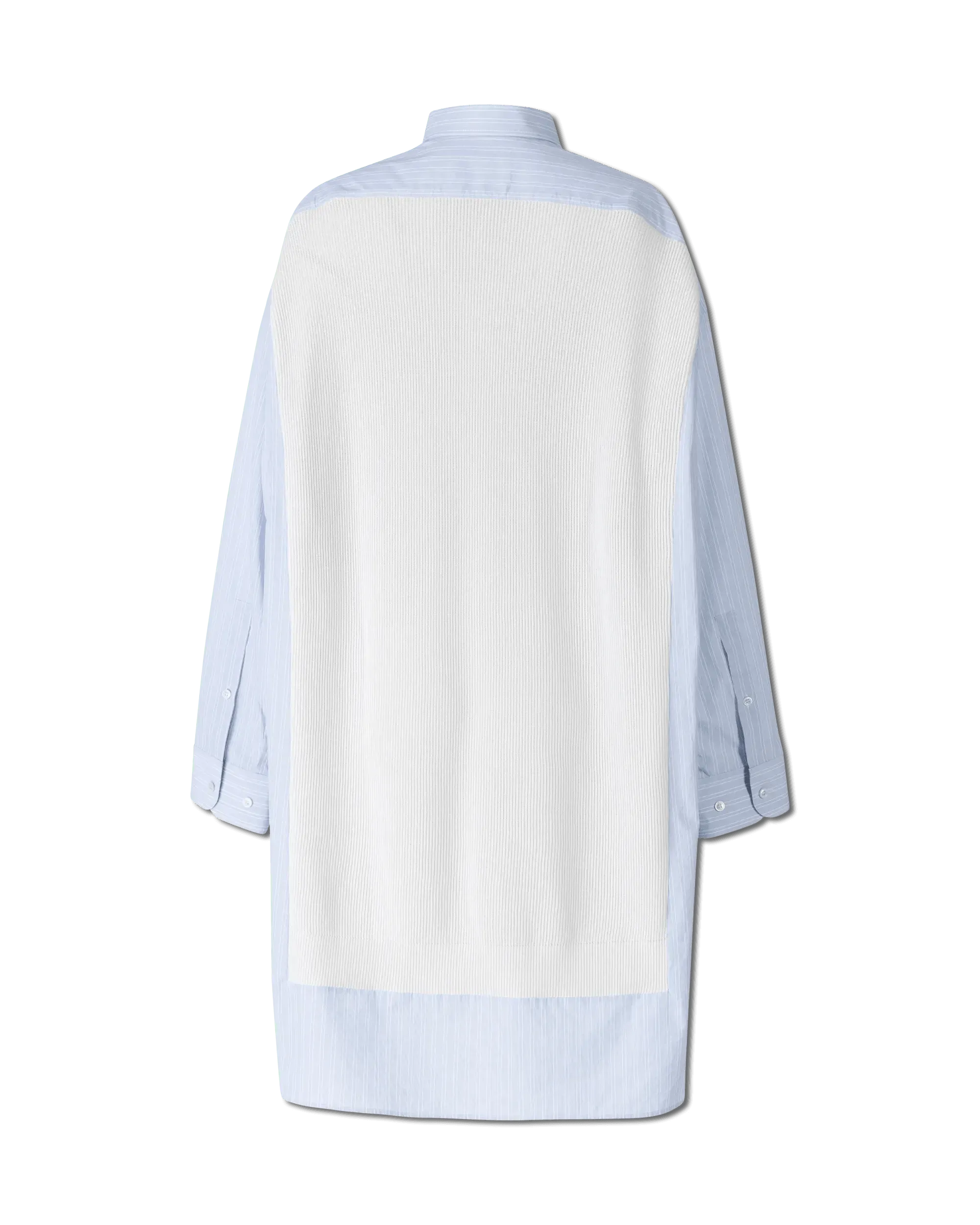 Spliced Knit Shirt Dress - DIHSAN