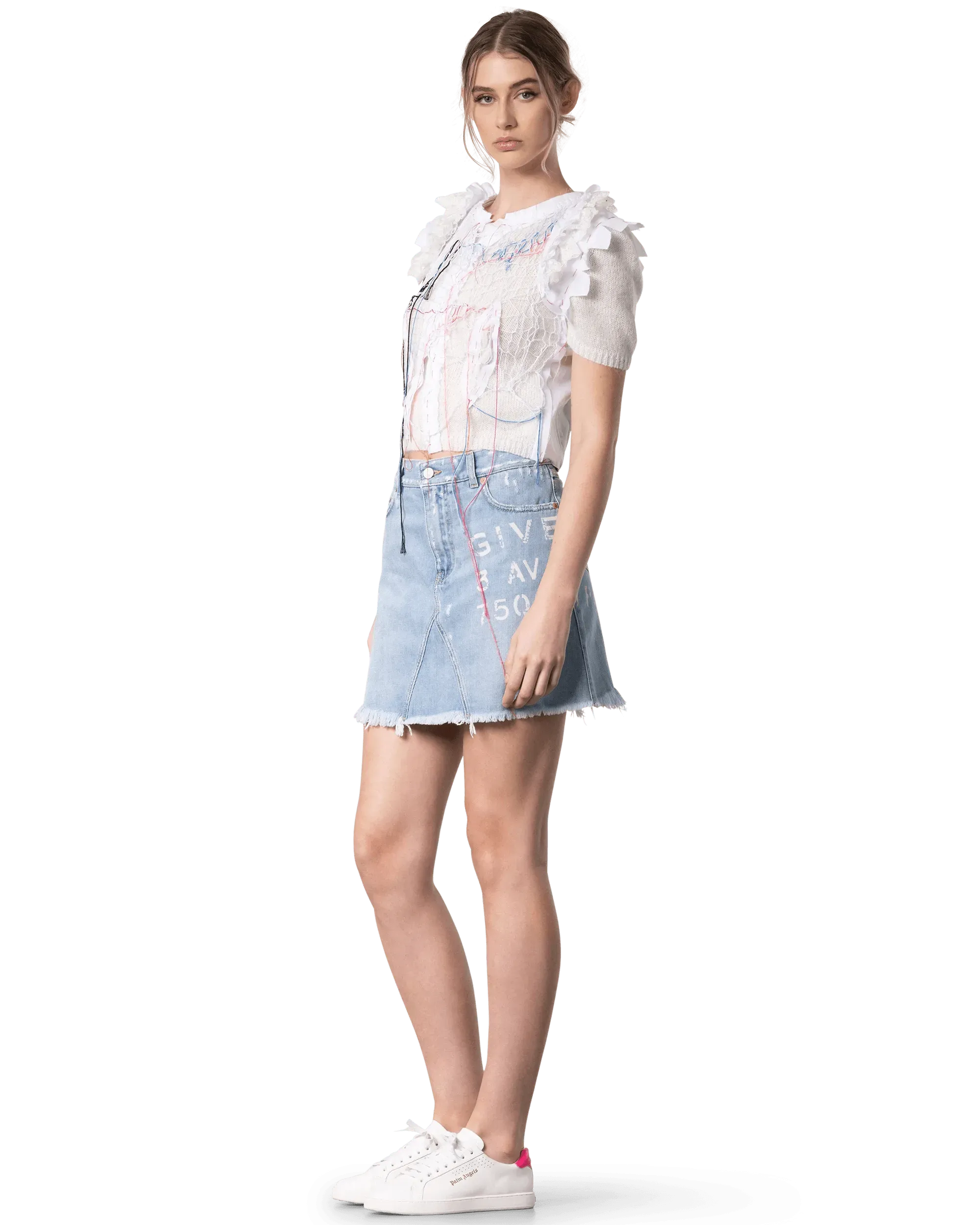 Stitched Thread Detail Top - DIHSAN