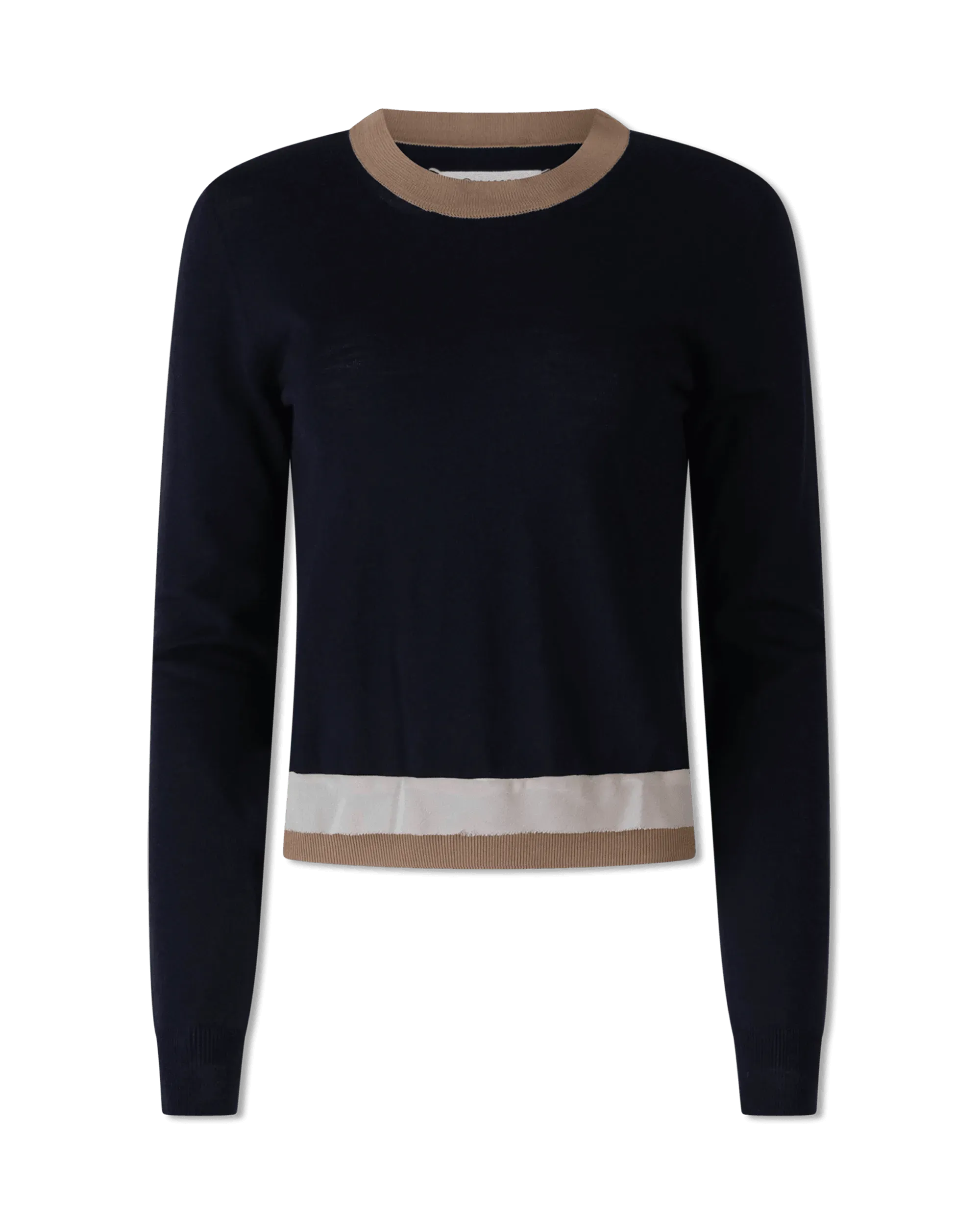 Light Wool Crewneck Sweater - DIHSAN