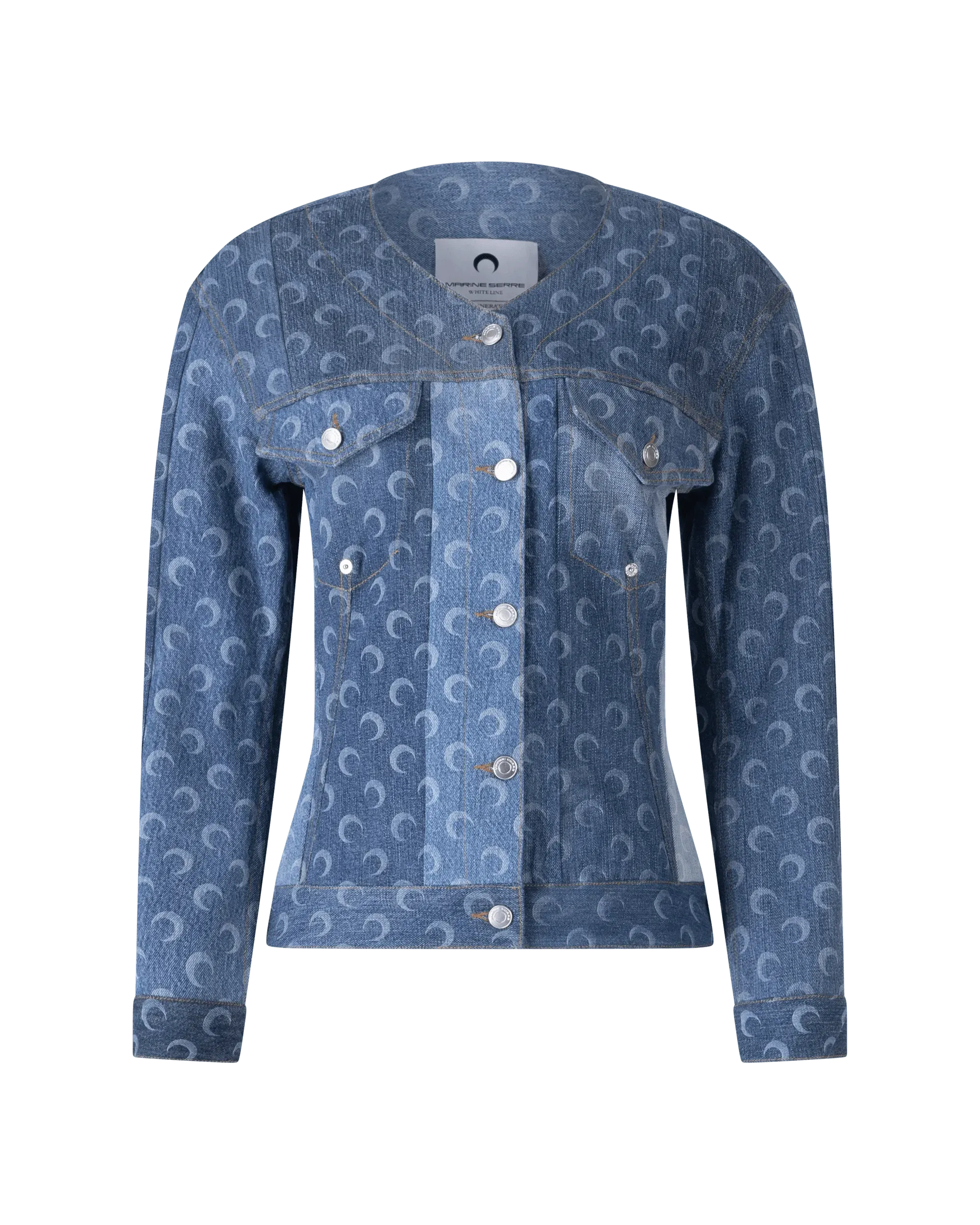 Regenerated Denim Fitted Jacket - DIHSAN