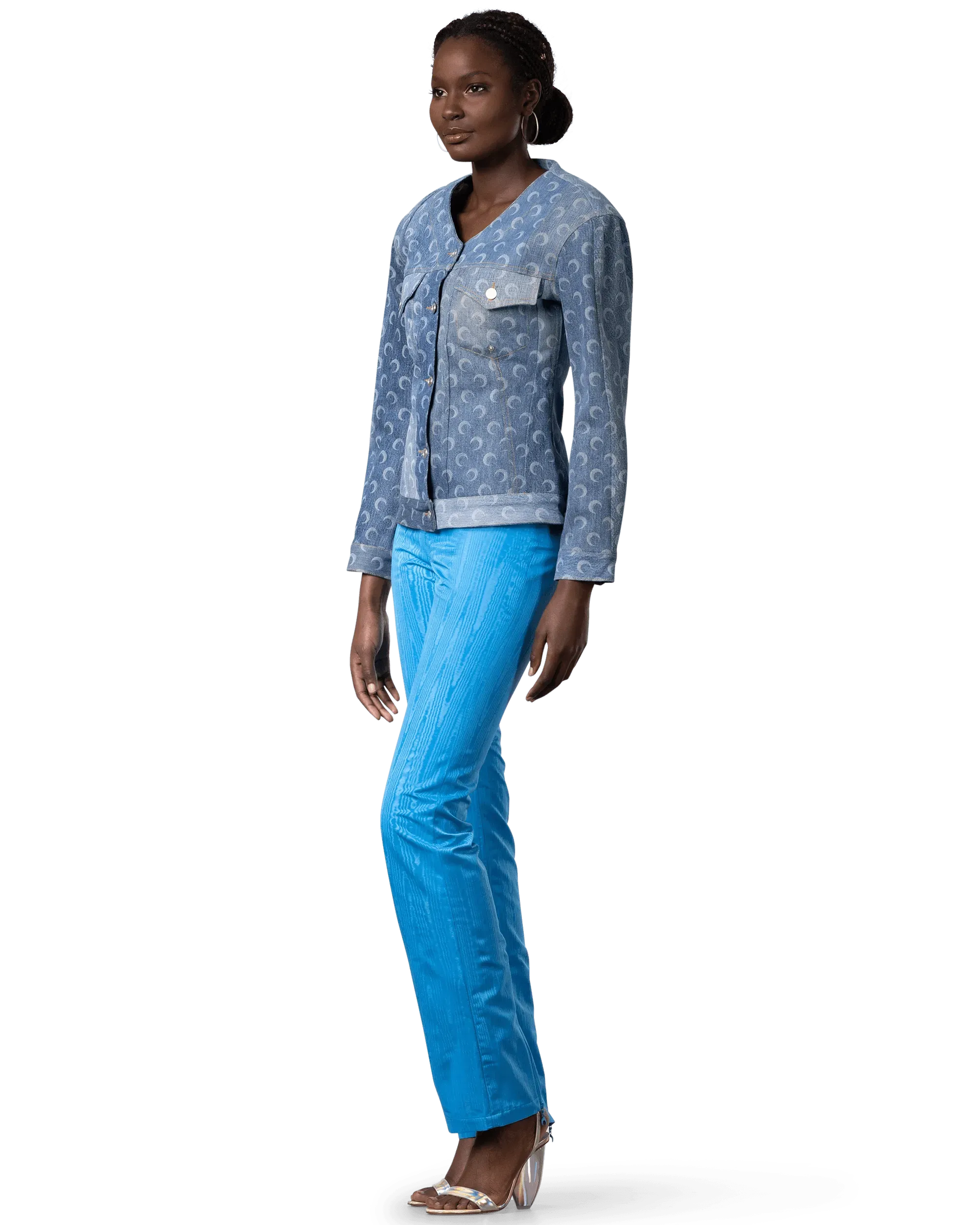 Regenerated Denim Fitted Jacket - DIHSAN