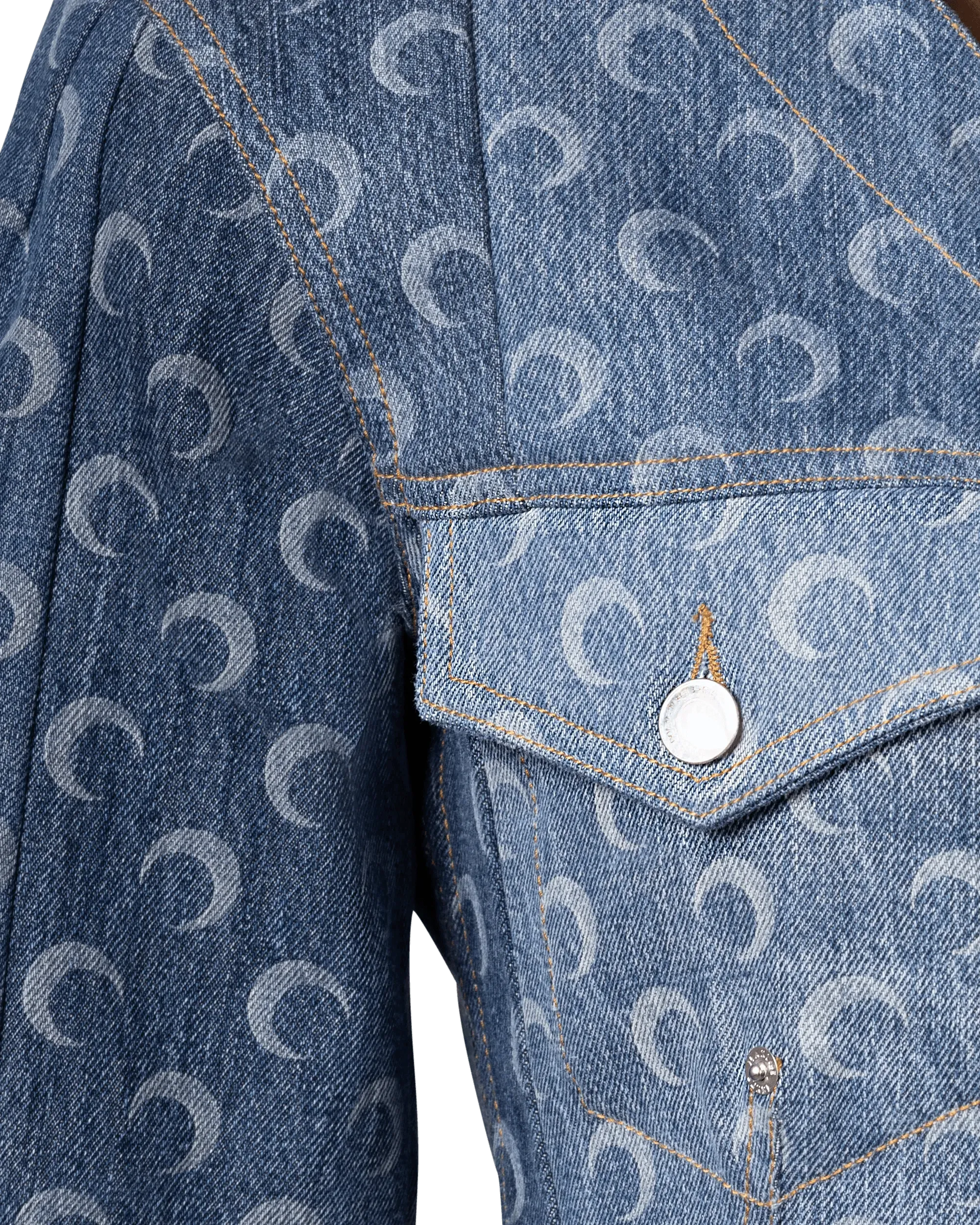 Regenerated Denim Fitted Jacket - DIHSAN
