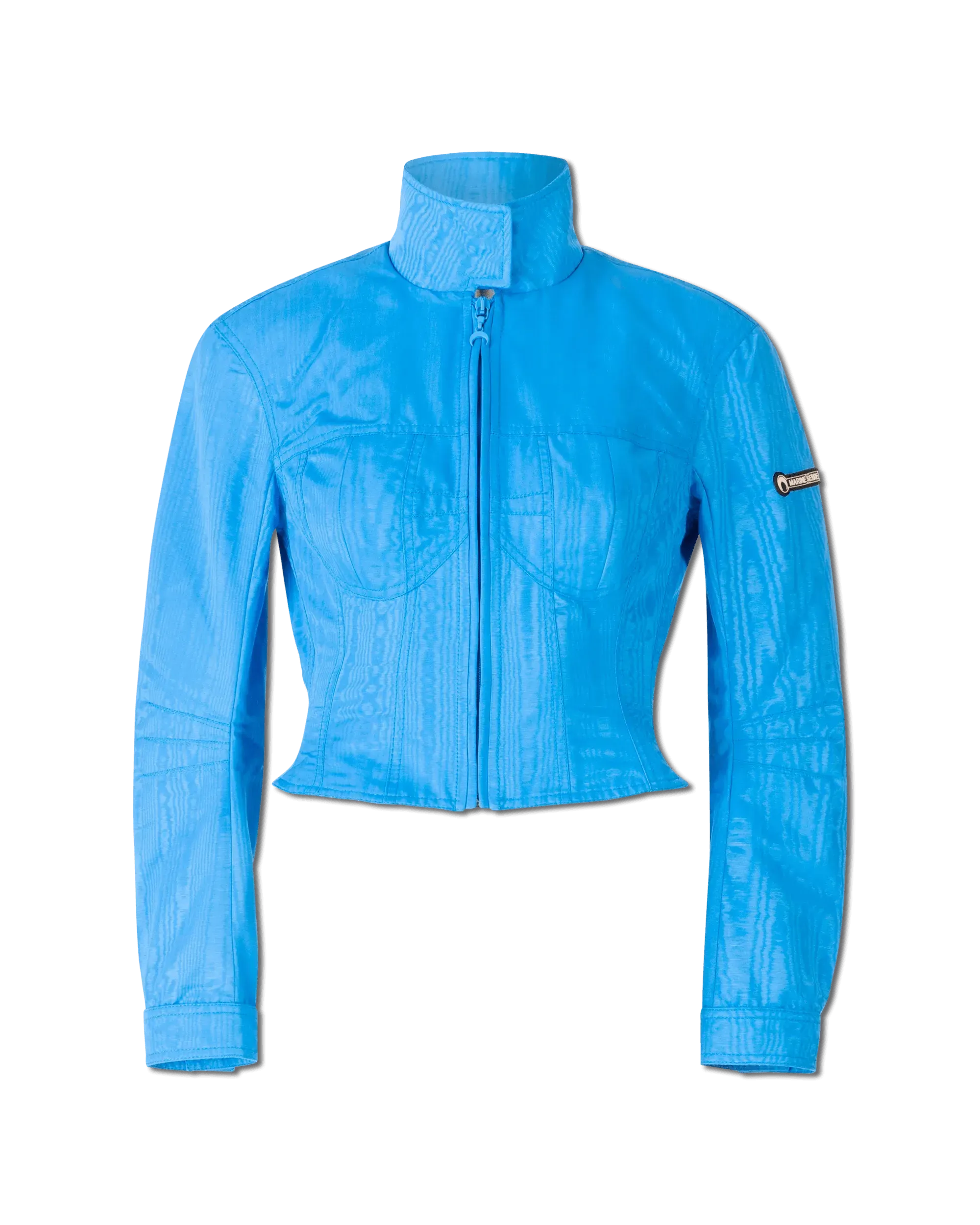 Shaped Short Bomber Jacket - DIHSAN