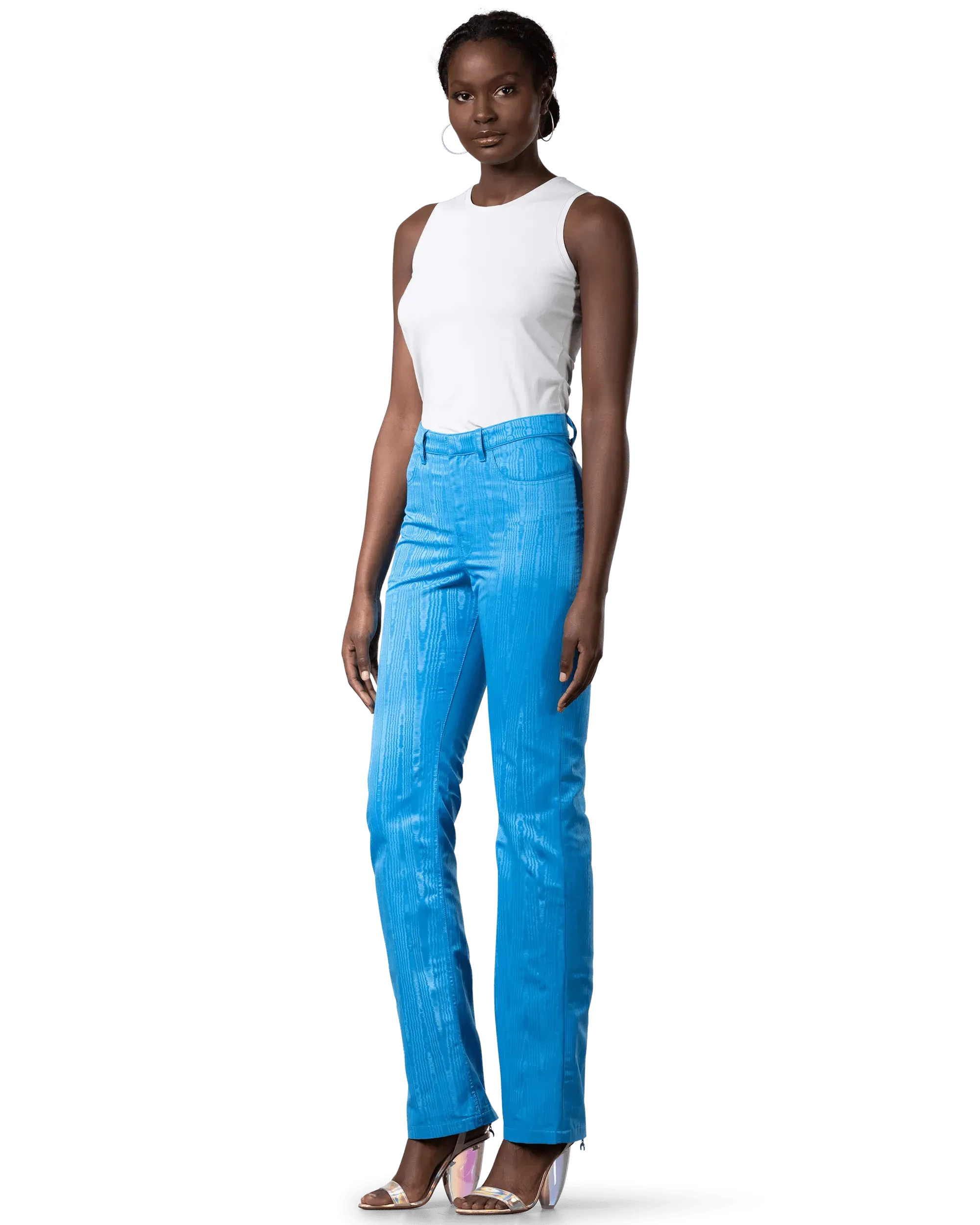 Ankle Zip Straight Leg Pants - DIHSAN