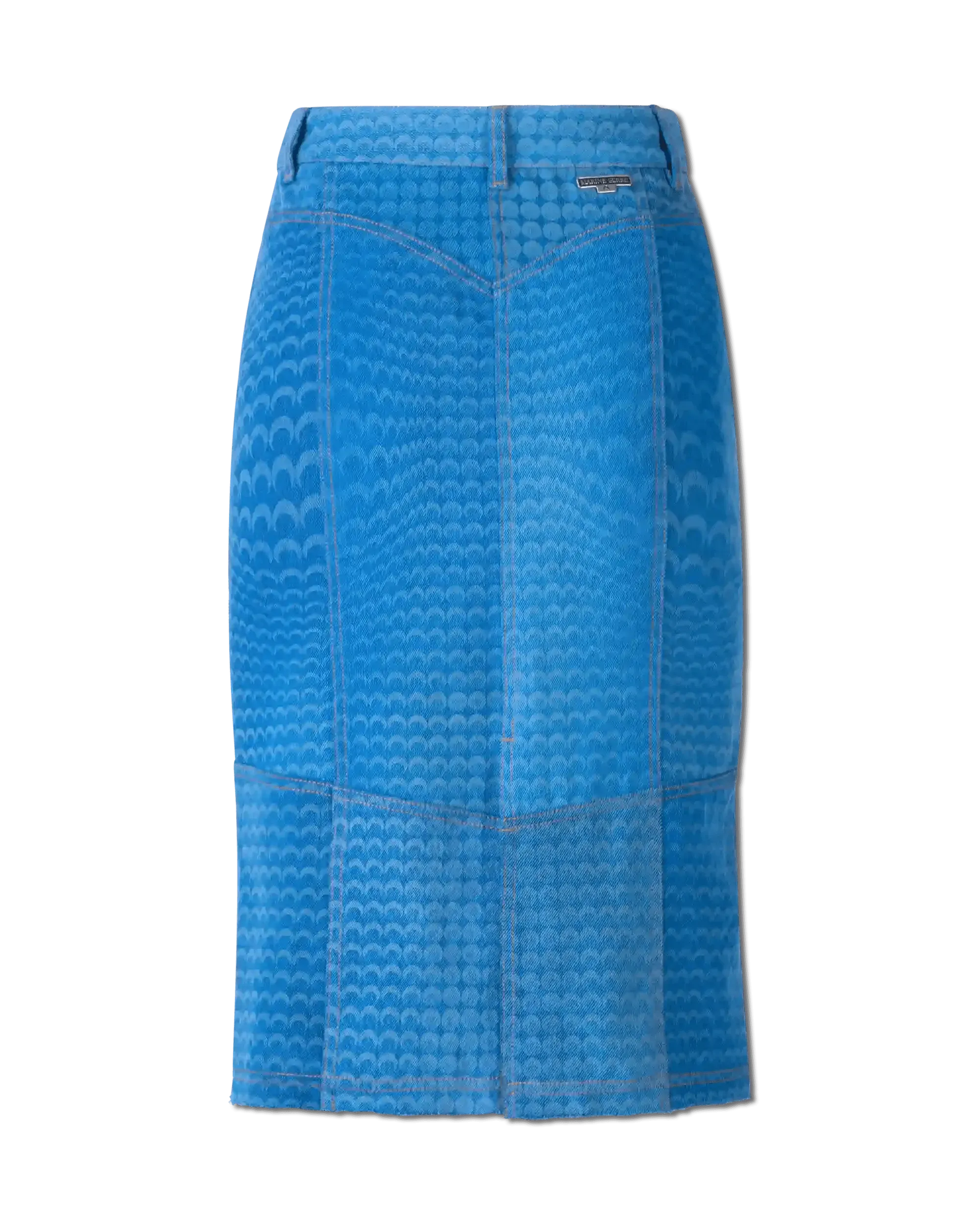 Regenerated Denim Moonfishskin Skirt - DIHSAN