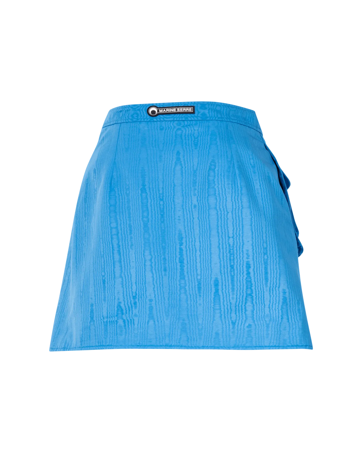 Reef Polyester Asymmetrical Blue Mini Skirt by Marine Serre | DIHSAN