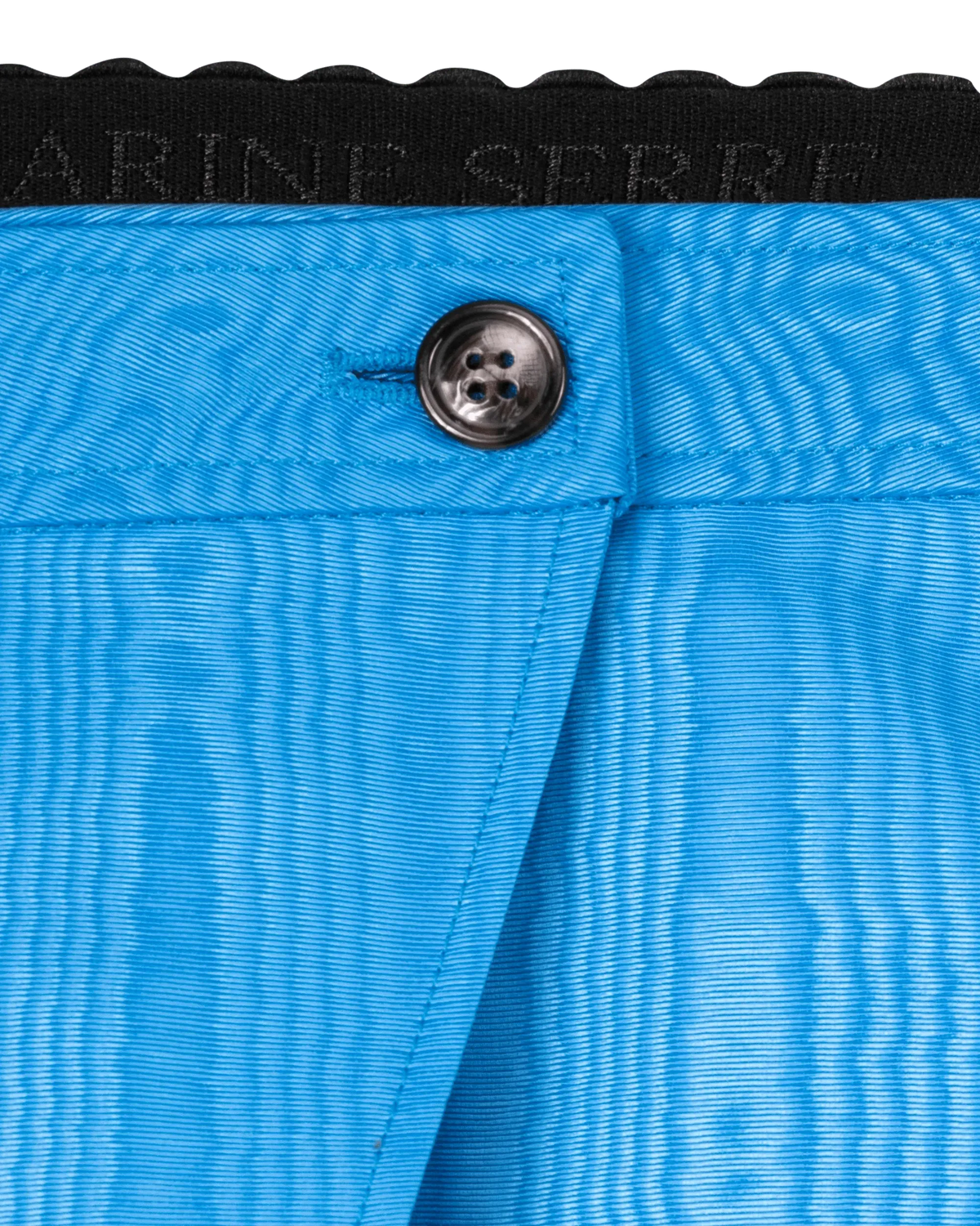 Reef Polyester Asymmetrical Blue Mini Skirt by Marine Serre | DIHSAN