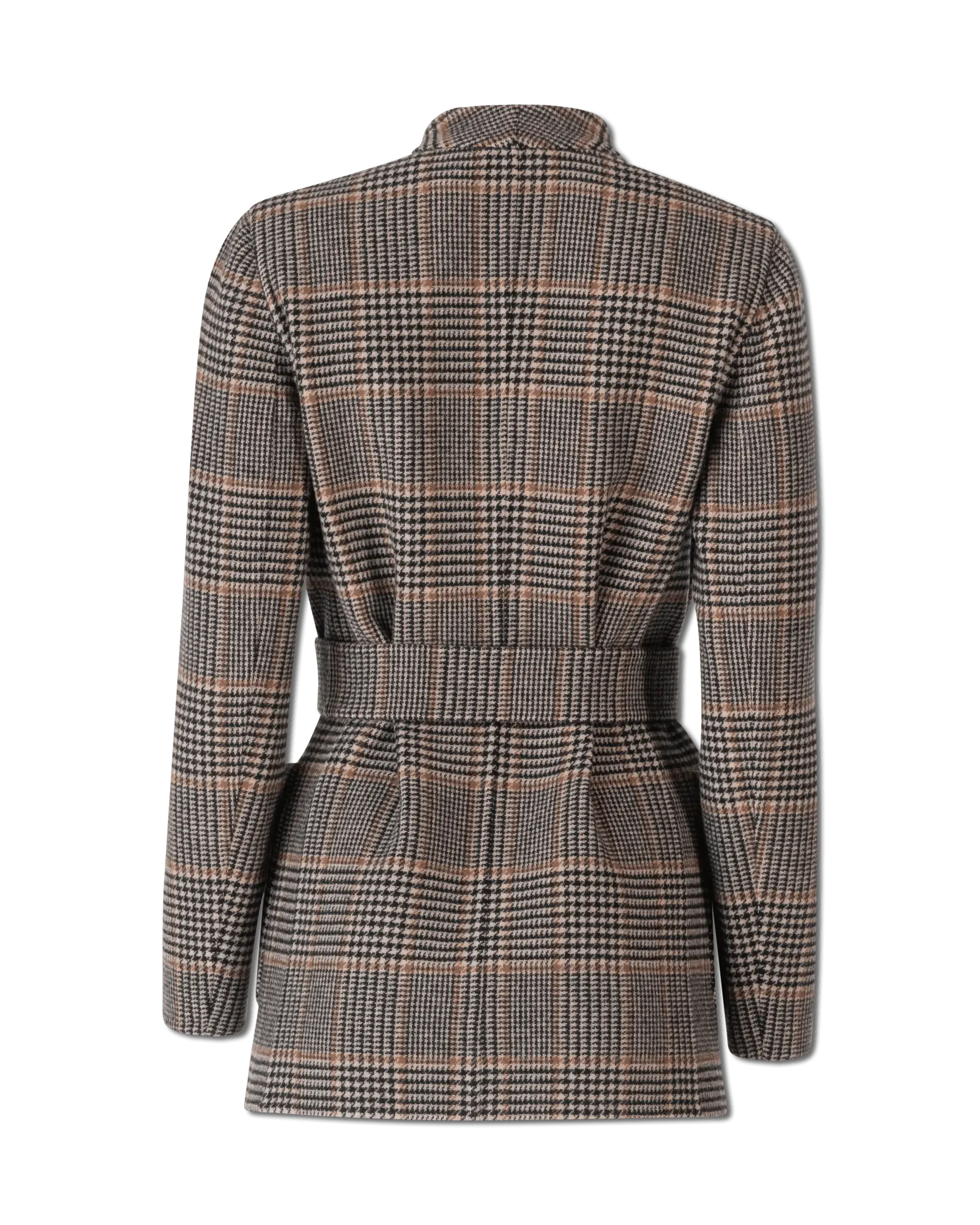 Nuraghe Collarless Belted Jacket - DIHSAN