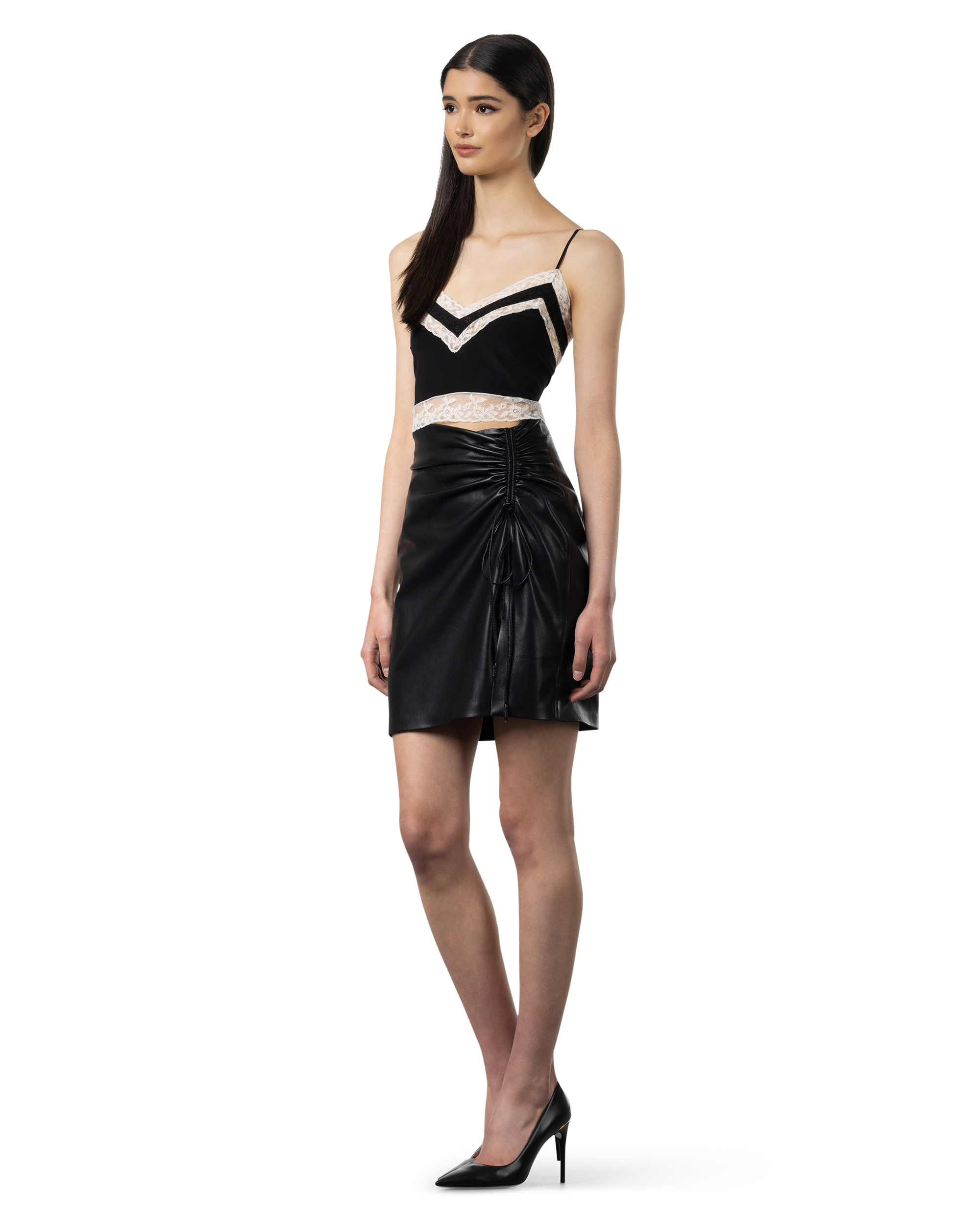 Crepe De Chine Crop Top Camisole