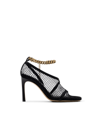 Mesh Ankle Strap Heels - DIHSAN