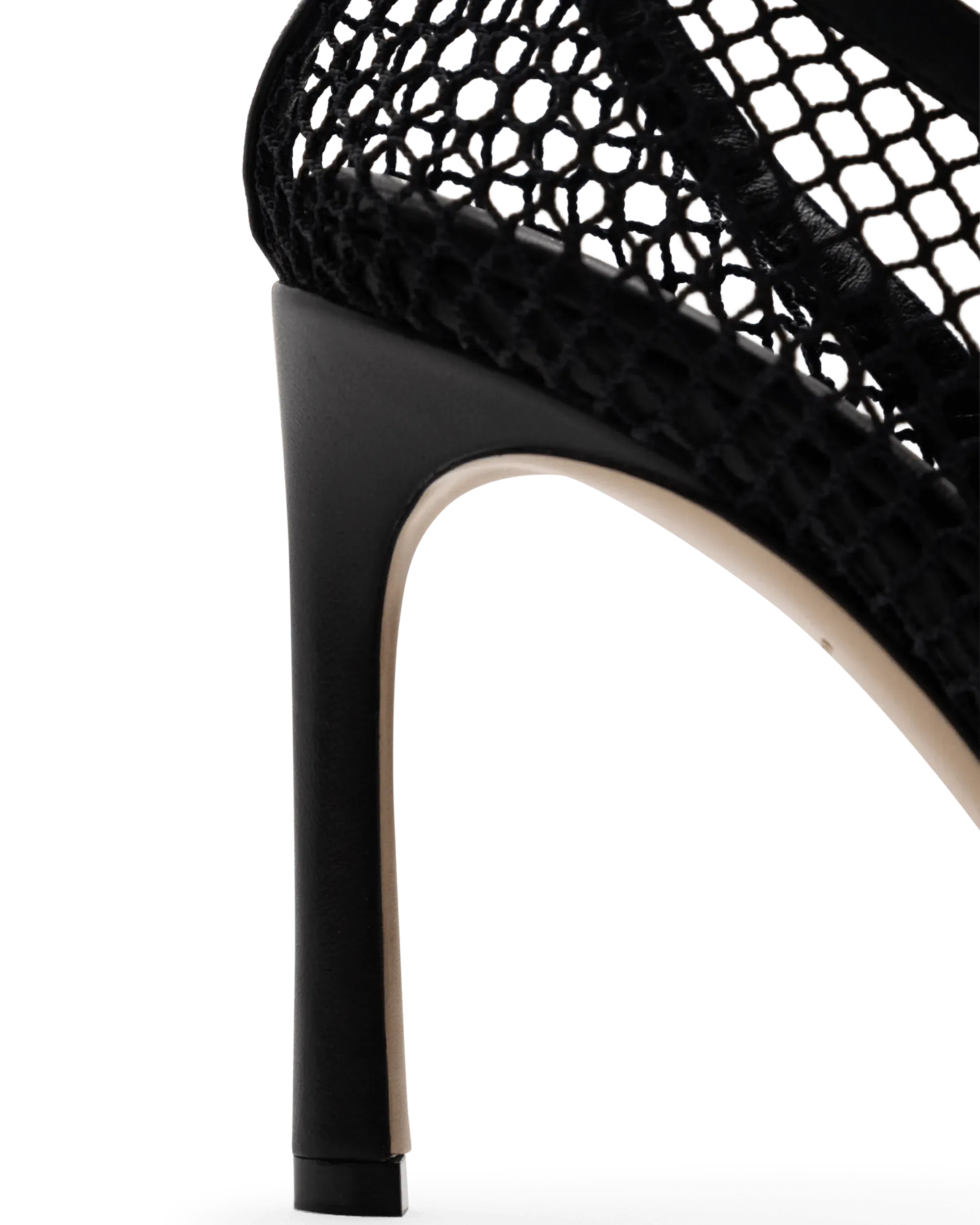 Mesh Ankle Strap Heels - DIHSAN