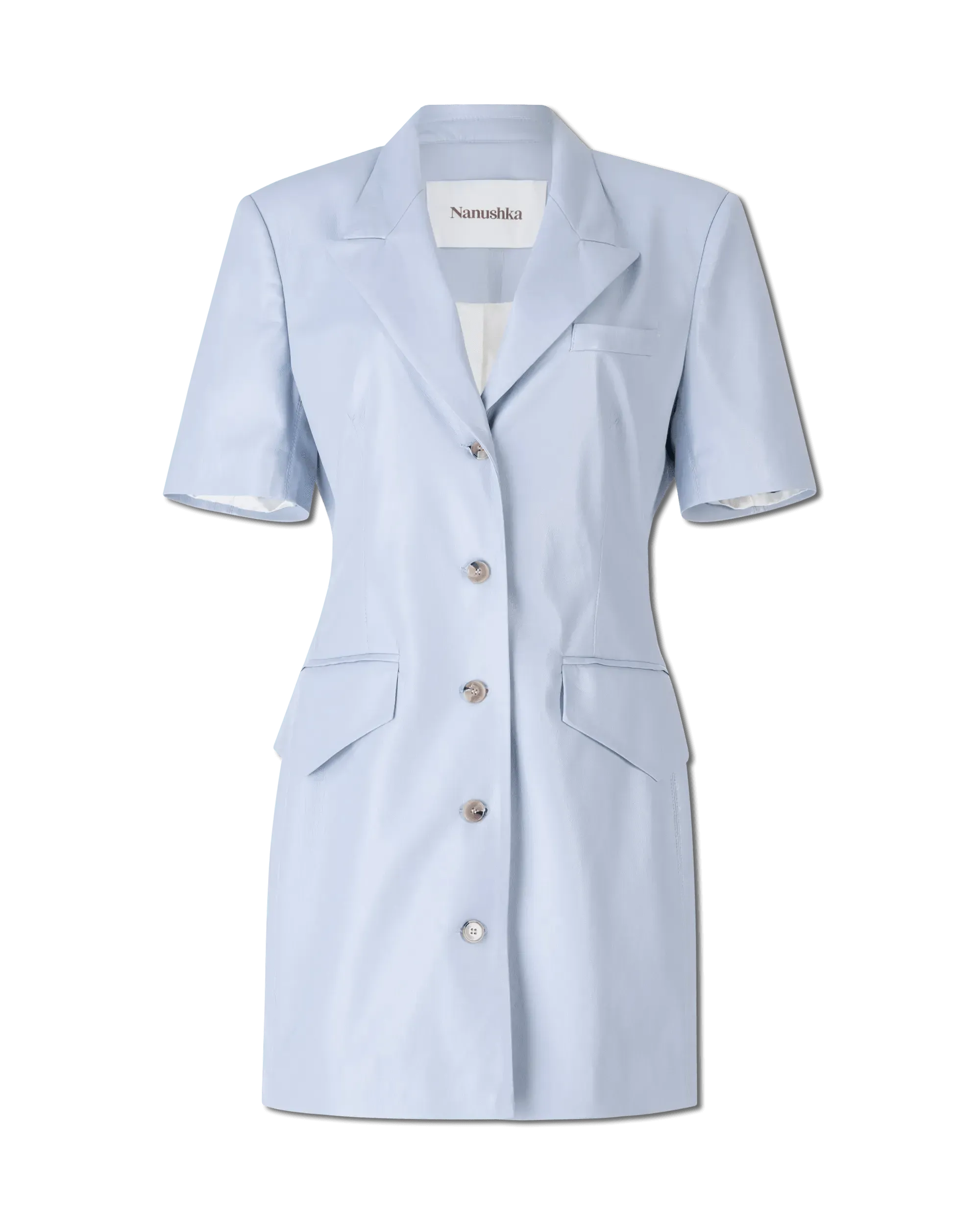 Anco Vegan Leather Mini Dress - DIHSAN