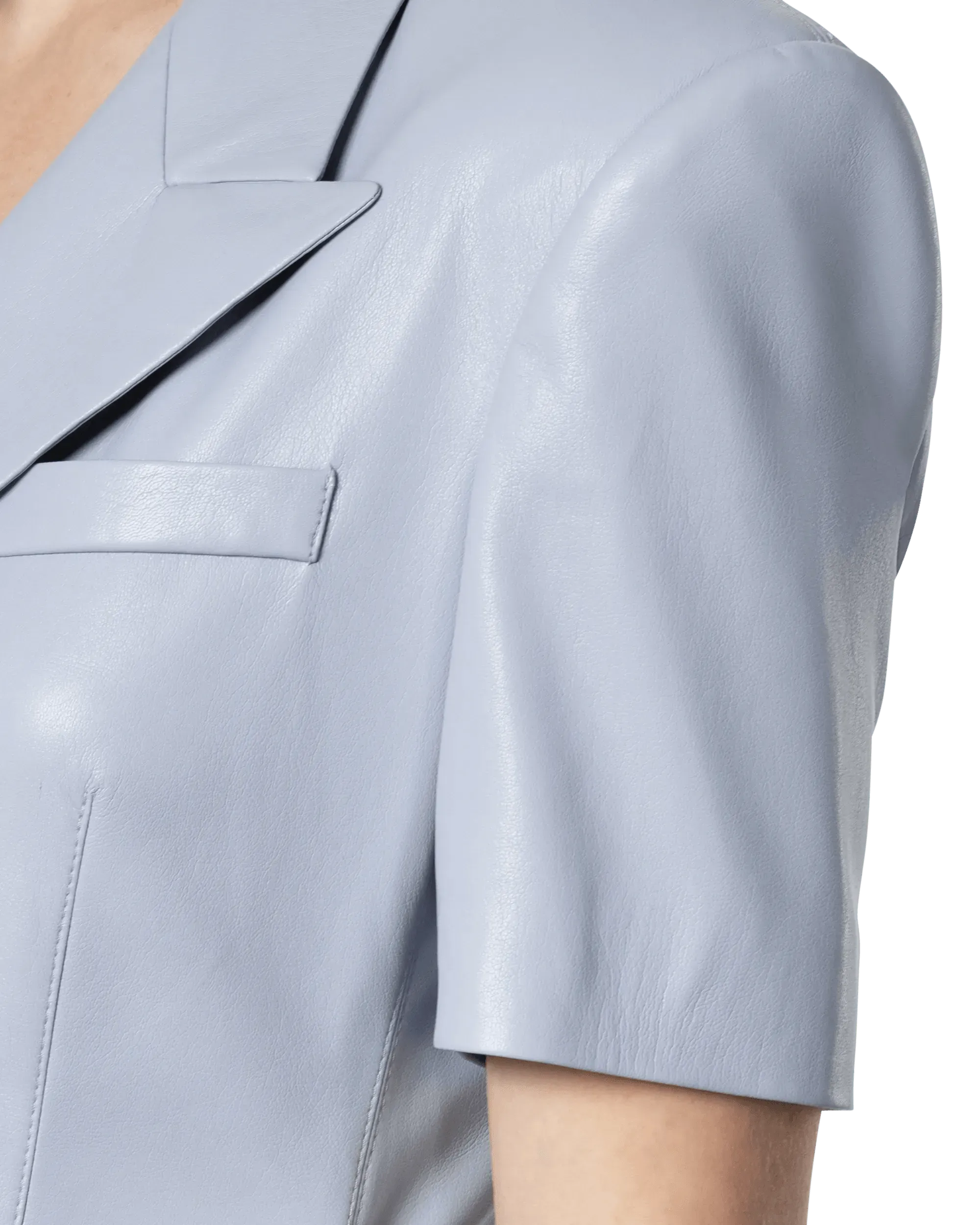 Anco Vegan Leather Mini Dress - DIHSAN