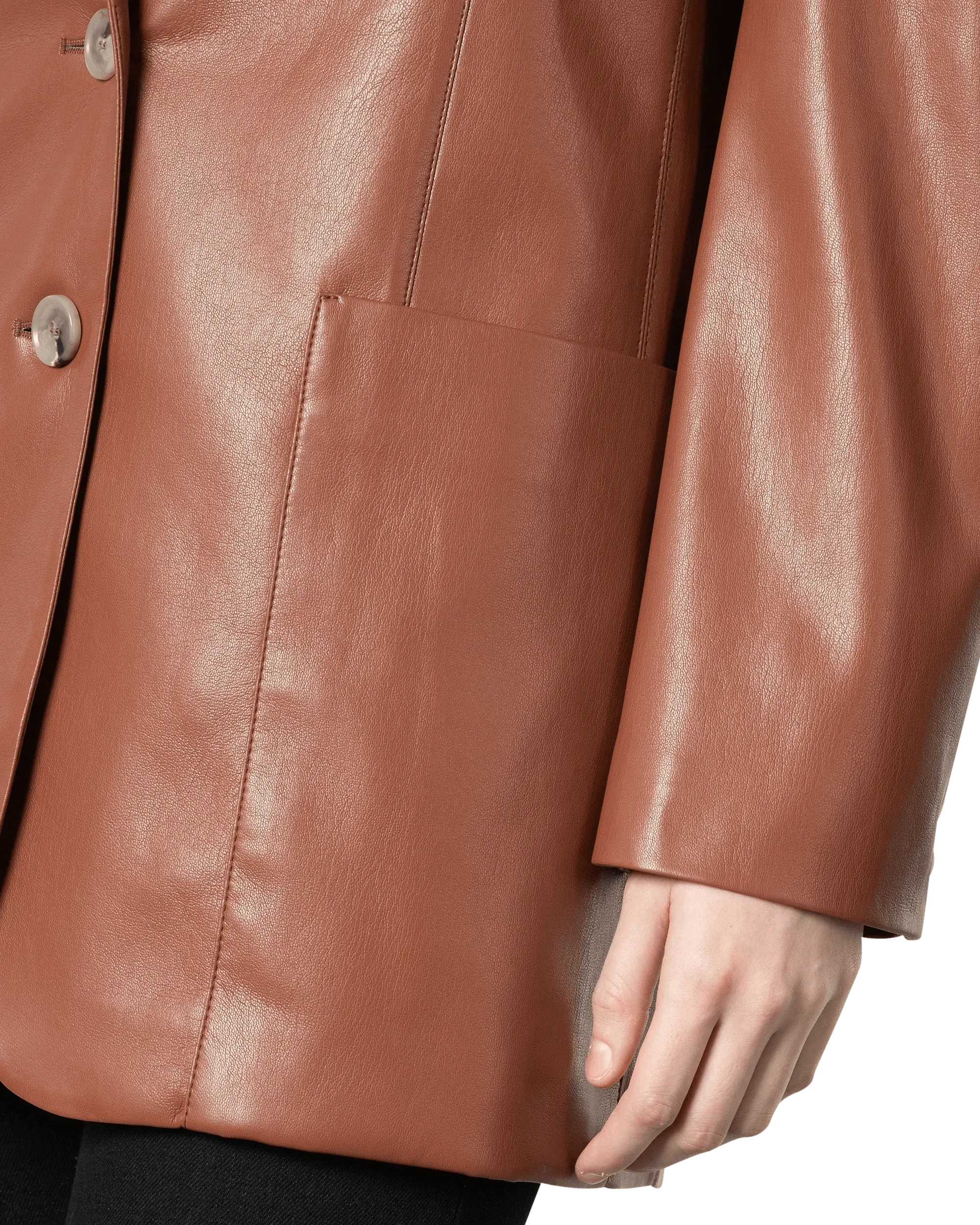 Evan Vegan Leather Jacket - DIHSAN