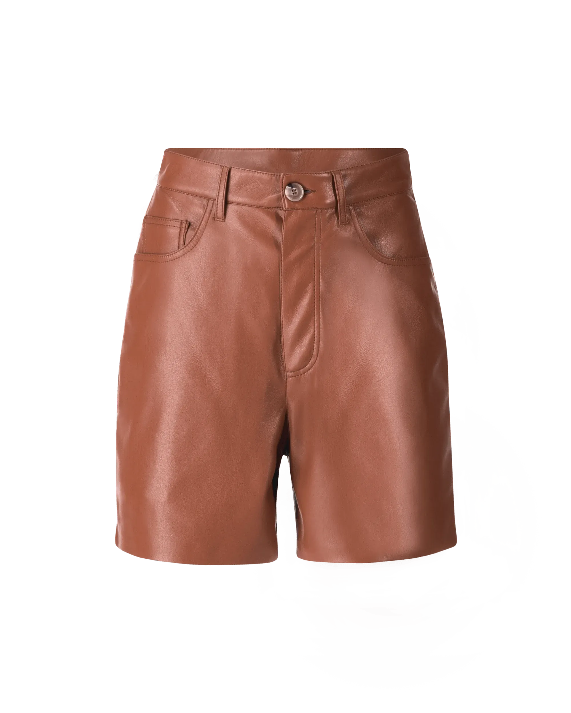 Leana Vegan Leather Shorts - DIHSAN