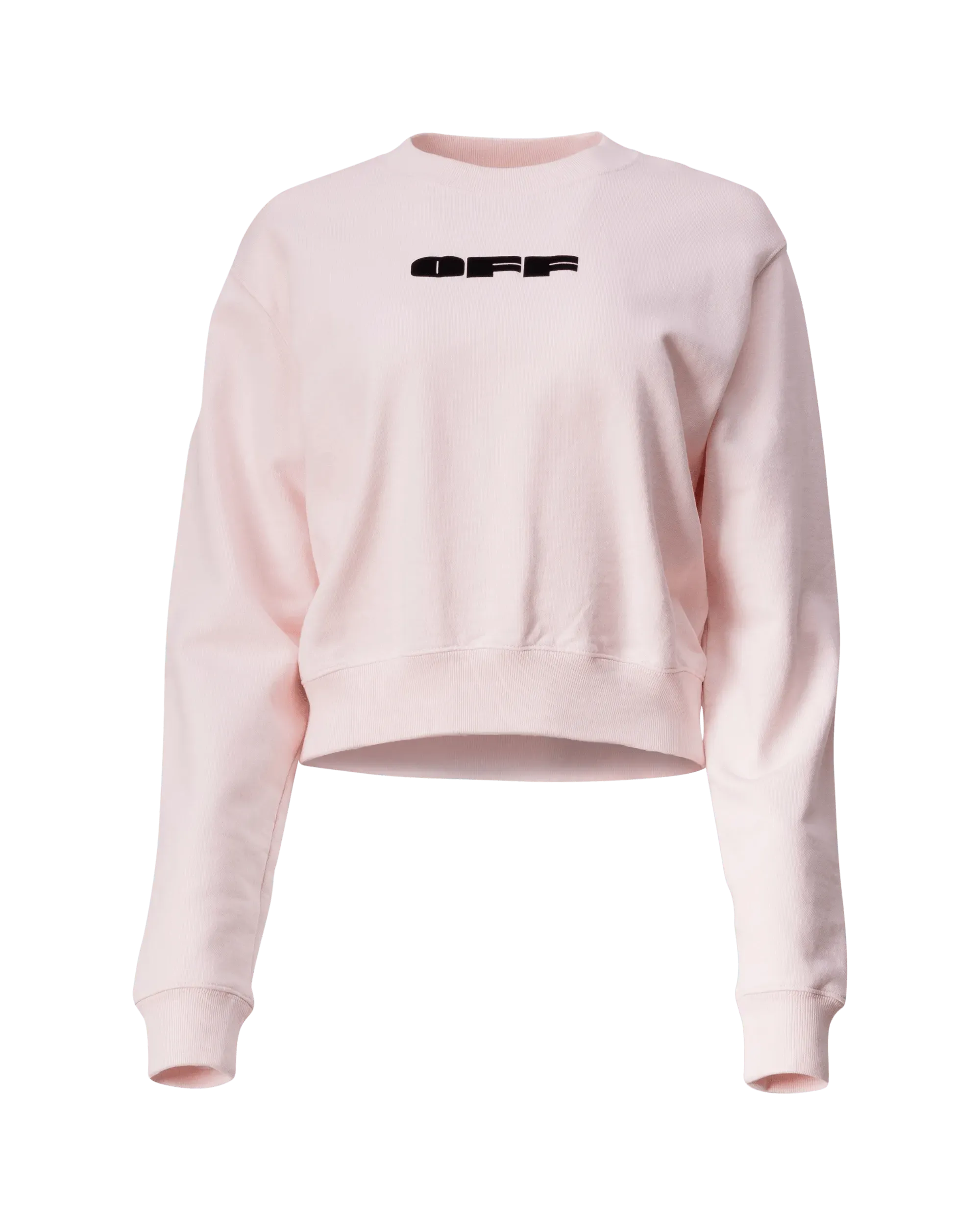 OFF Bold Flock Cropped Sweatshirt - DIHSAN