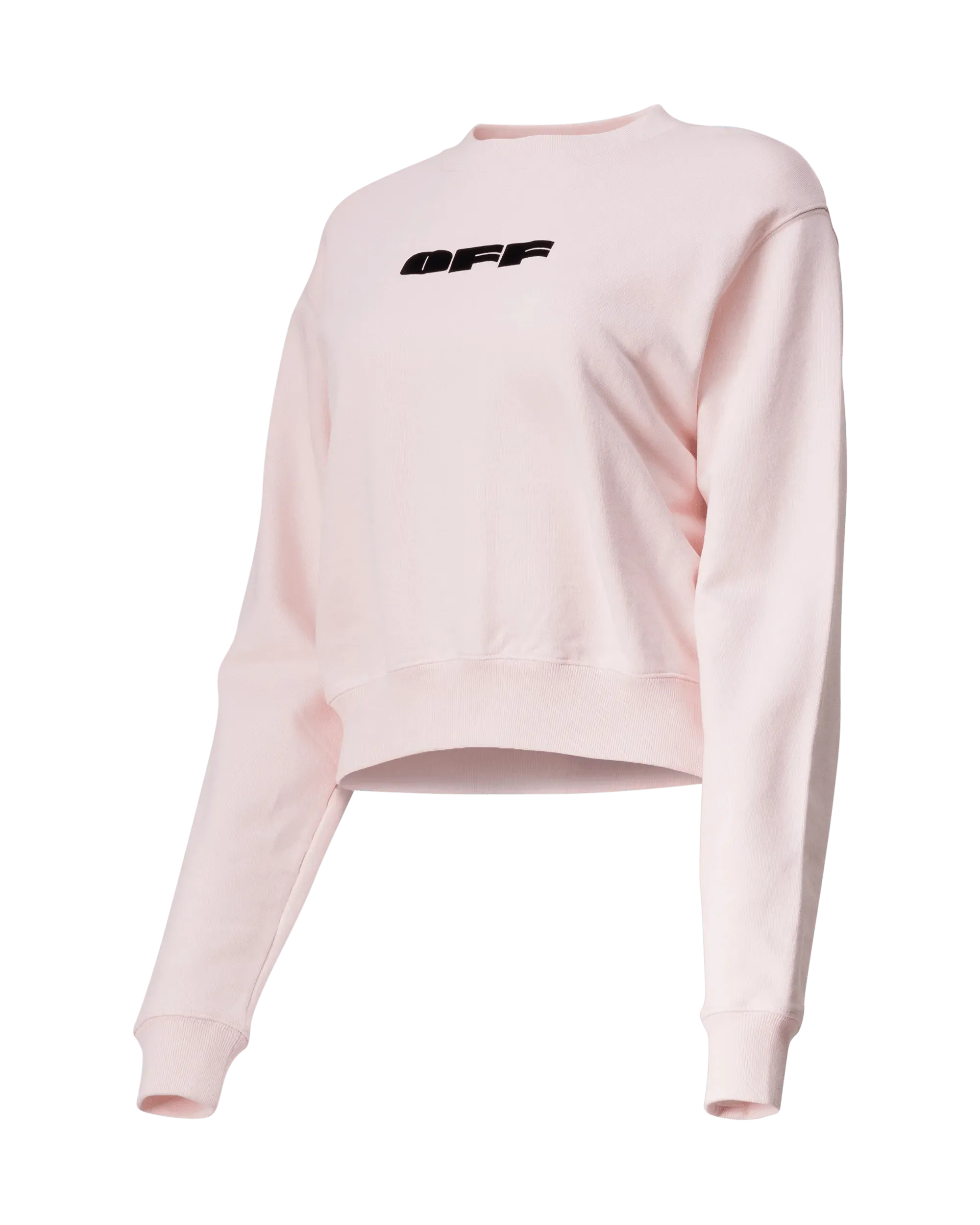 OFF Bold Flock Cropped Sweatshirt - DIHSAN