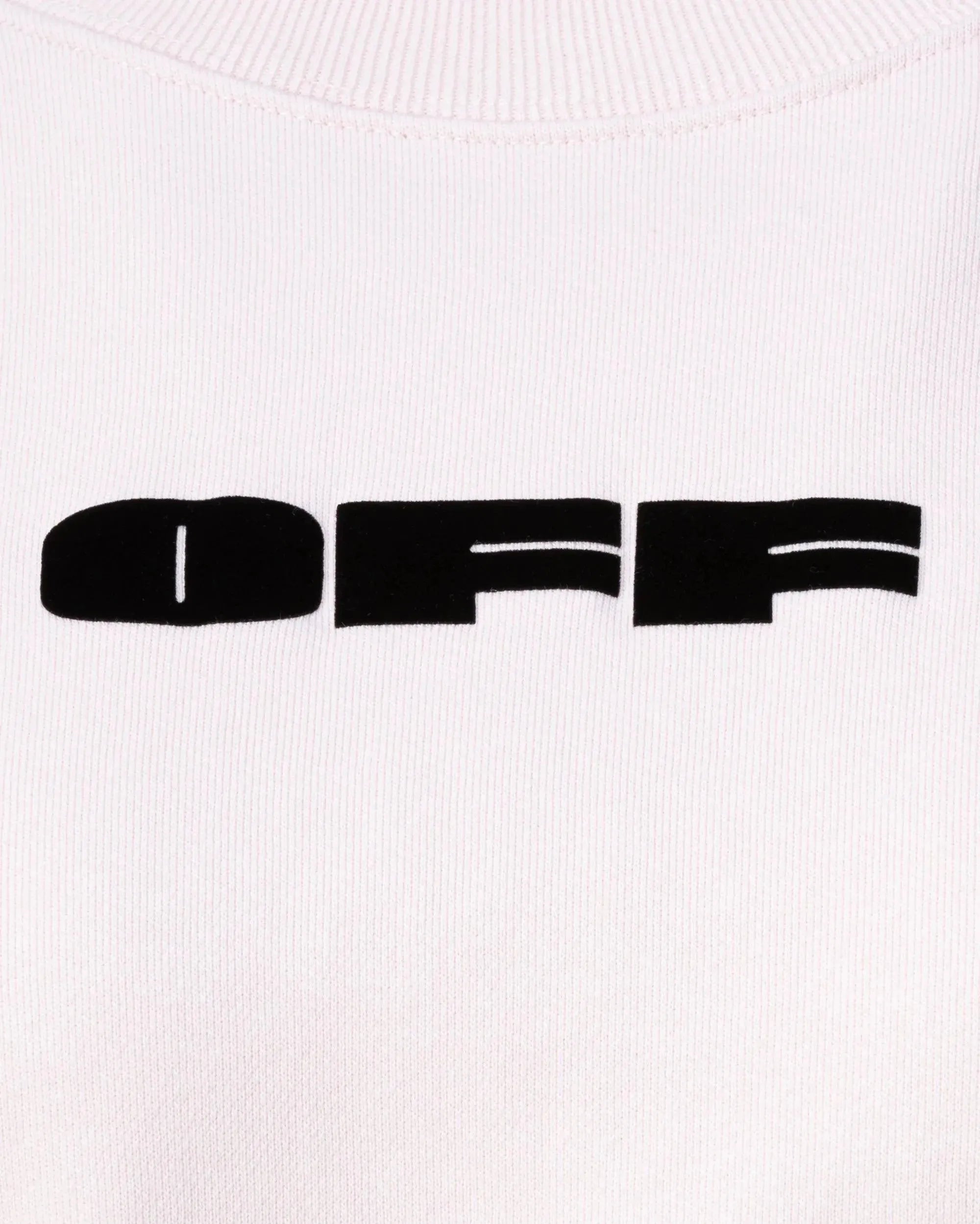 OFF Bold Flock Cropped Sweatshirt - DIHSAN