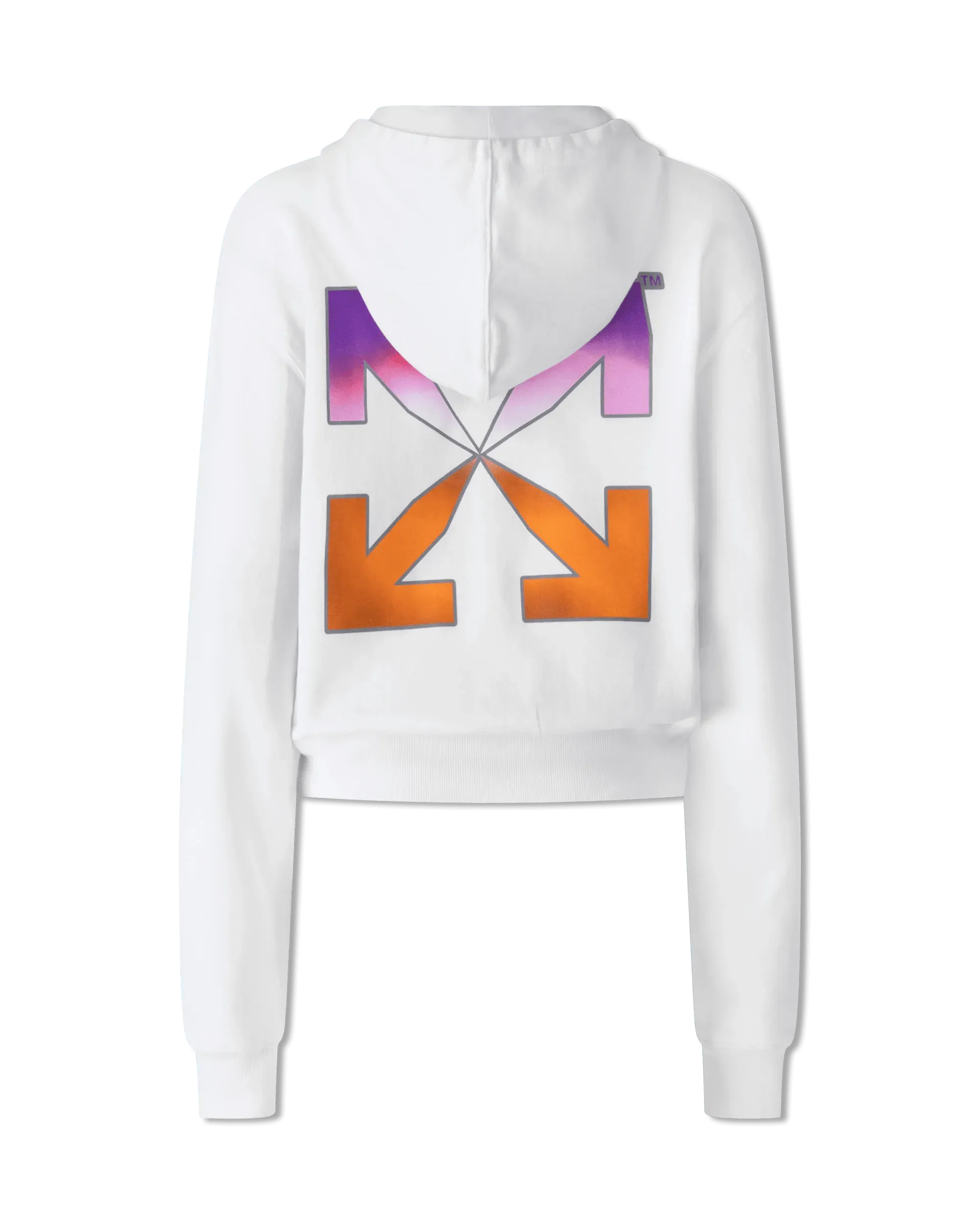 Gradient Cropped Hoodie - DIHSAN