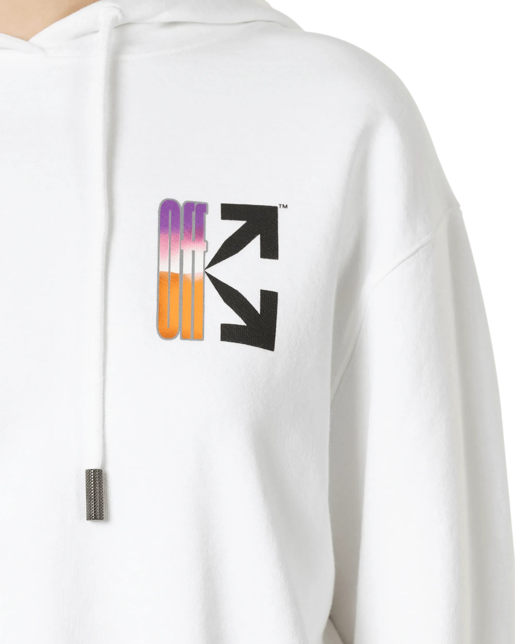 Gradient Cropped Hoodie - DIHSAN