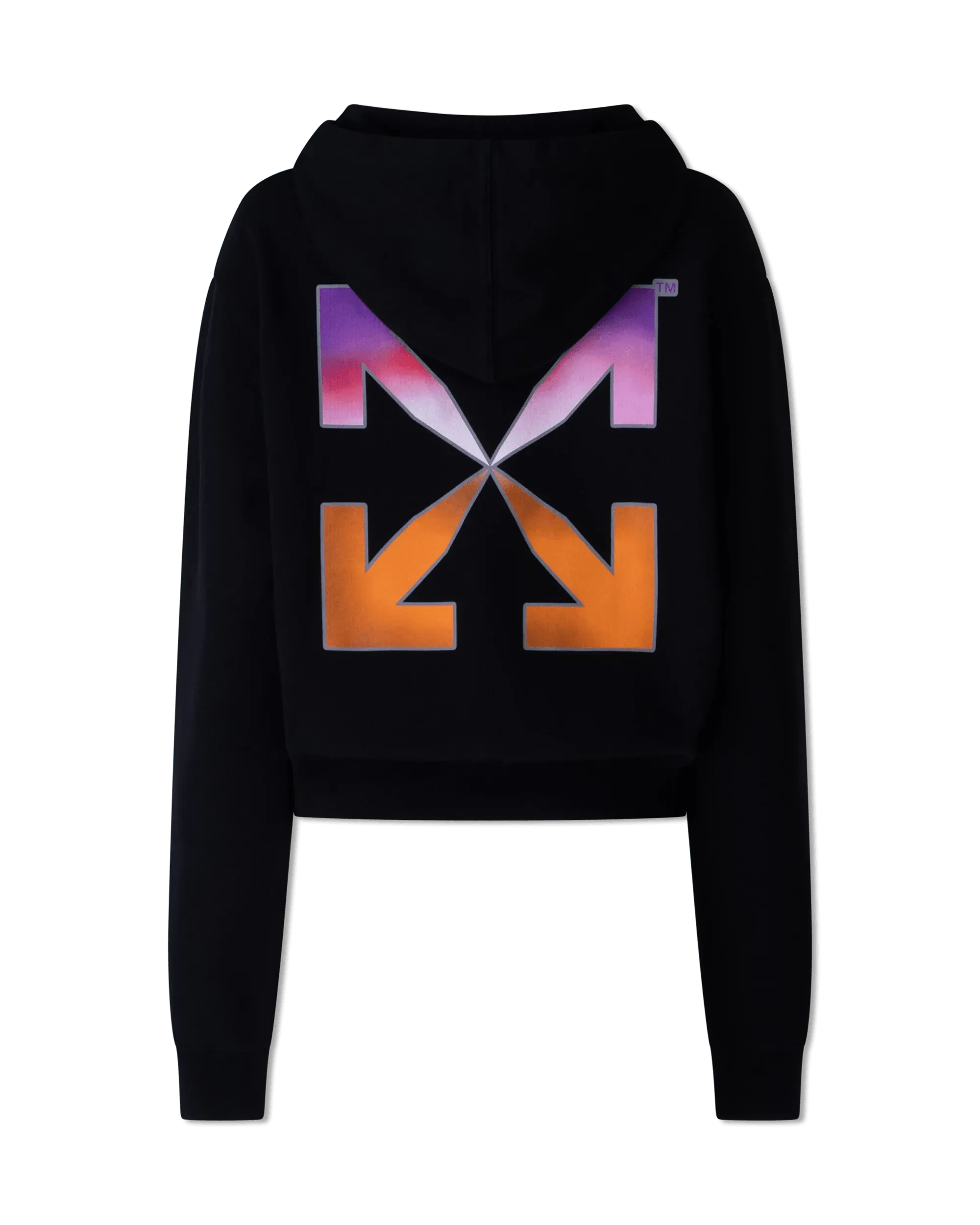 Gradient Cropped Hoodie - DIHSAN