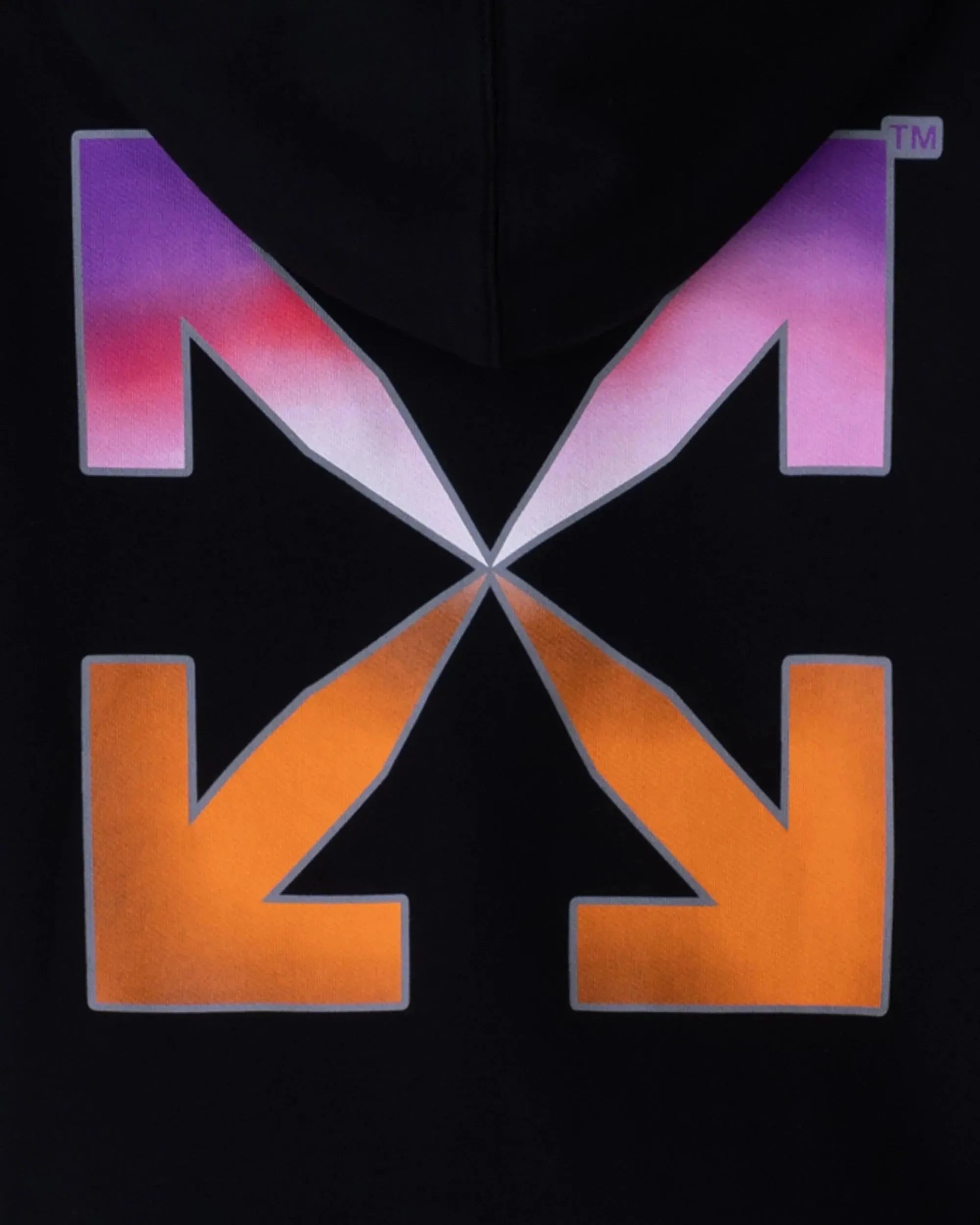 Gradient Cropped Hoodie - DIHSAN