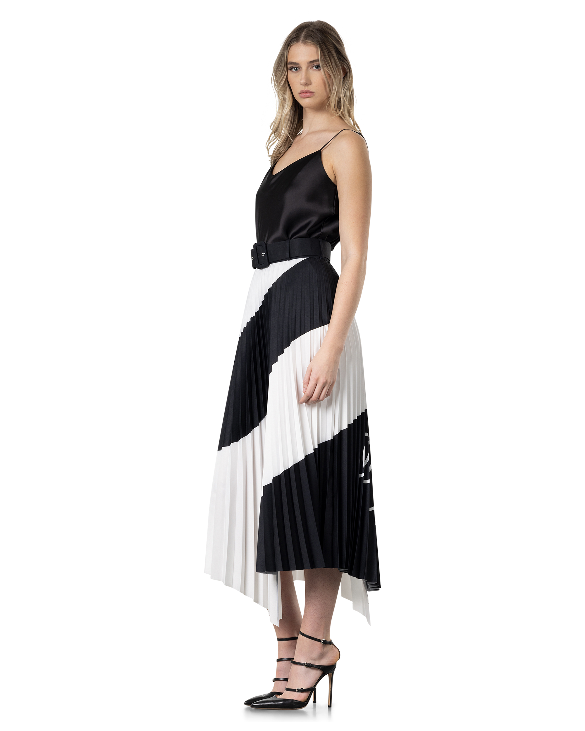 Spiral Plisse Skirt