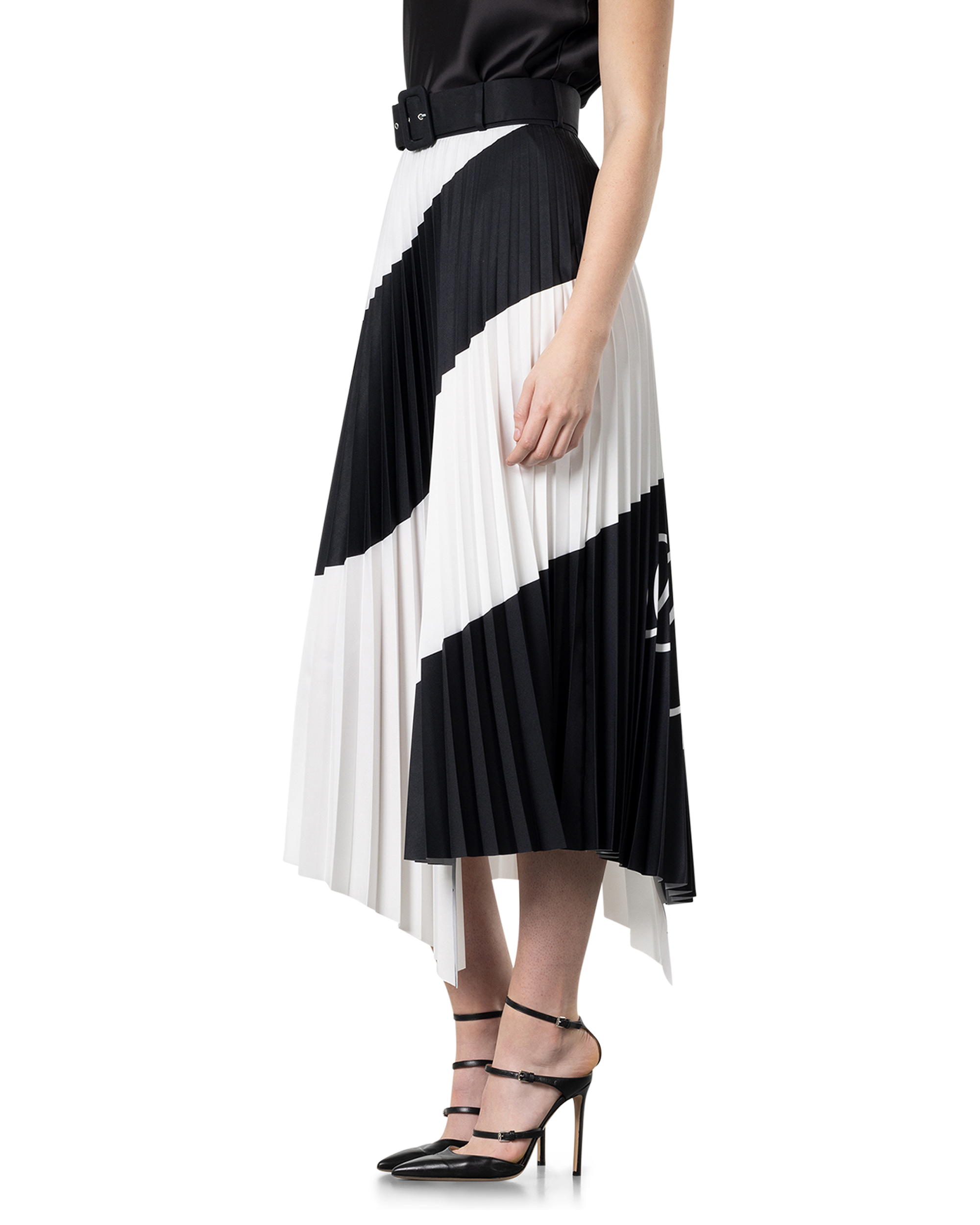 Spiral Plisse Skirt