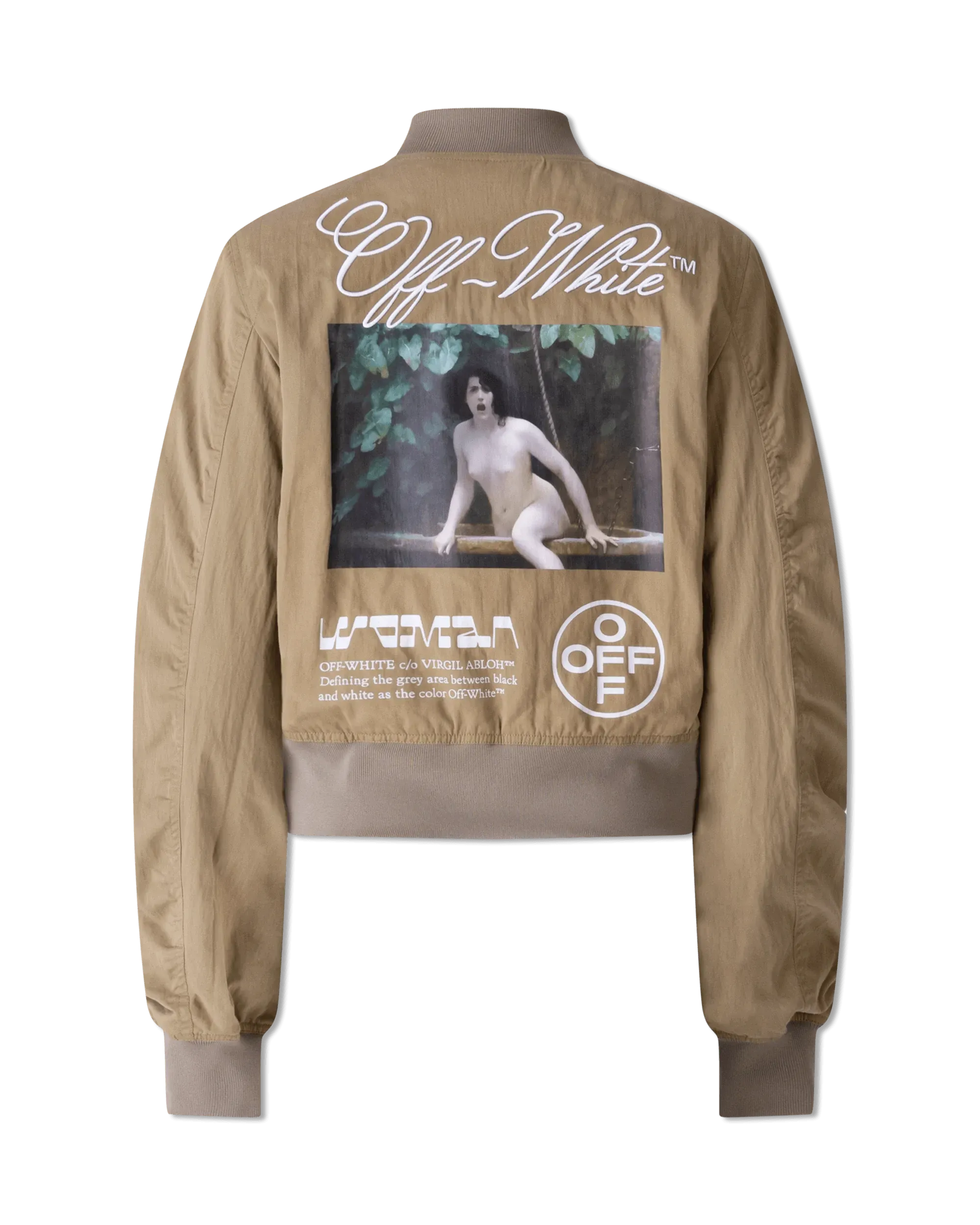 Gabardine Cropped Bomber Jacket - DIHSAN