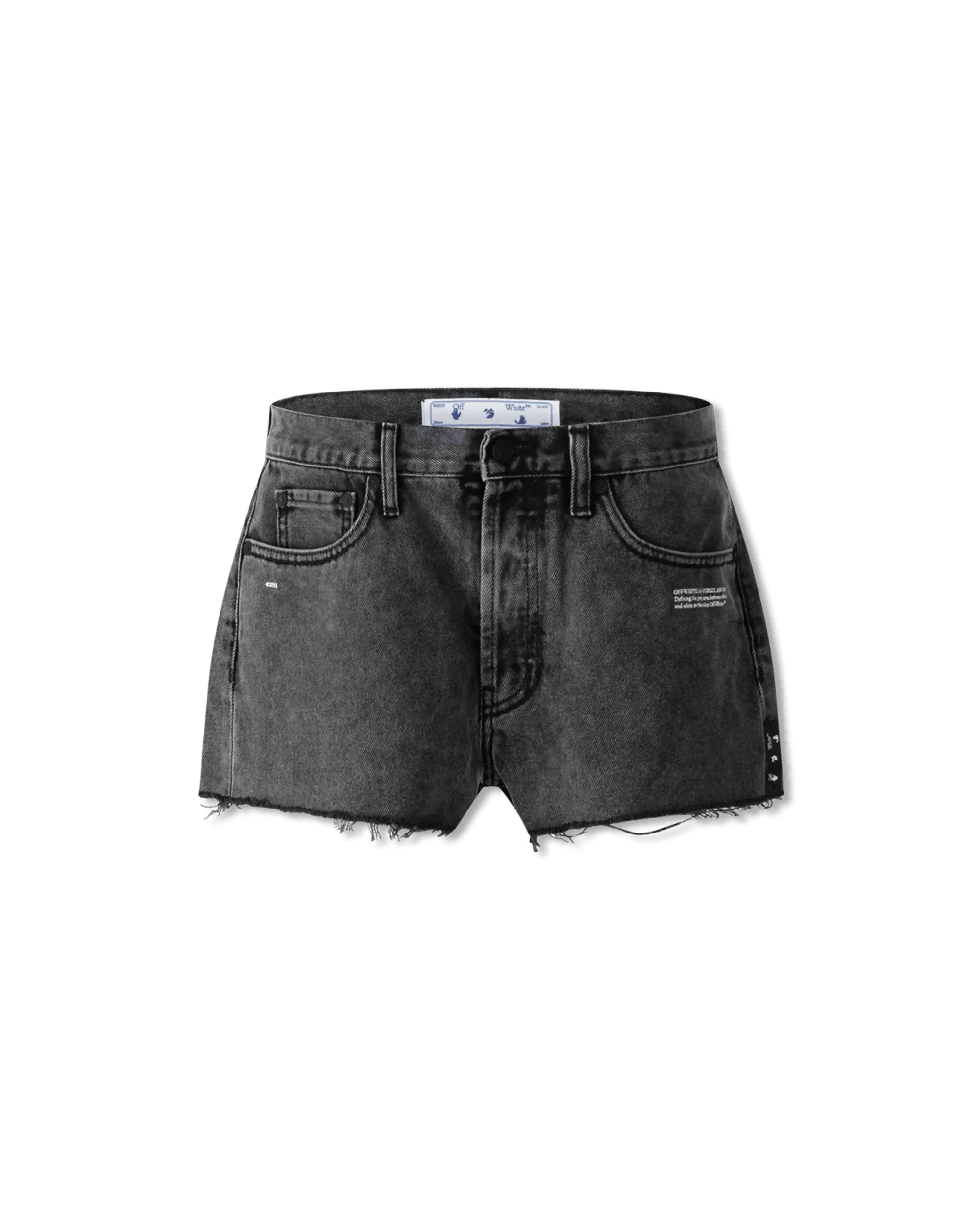 Stonewashed Denim Shorts - DIHSAN