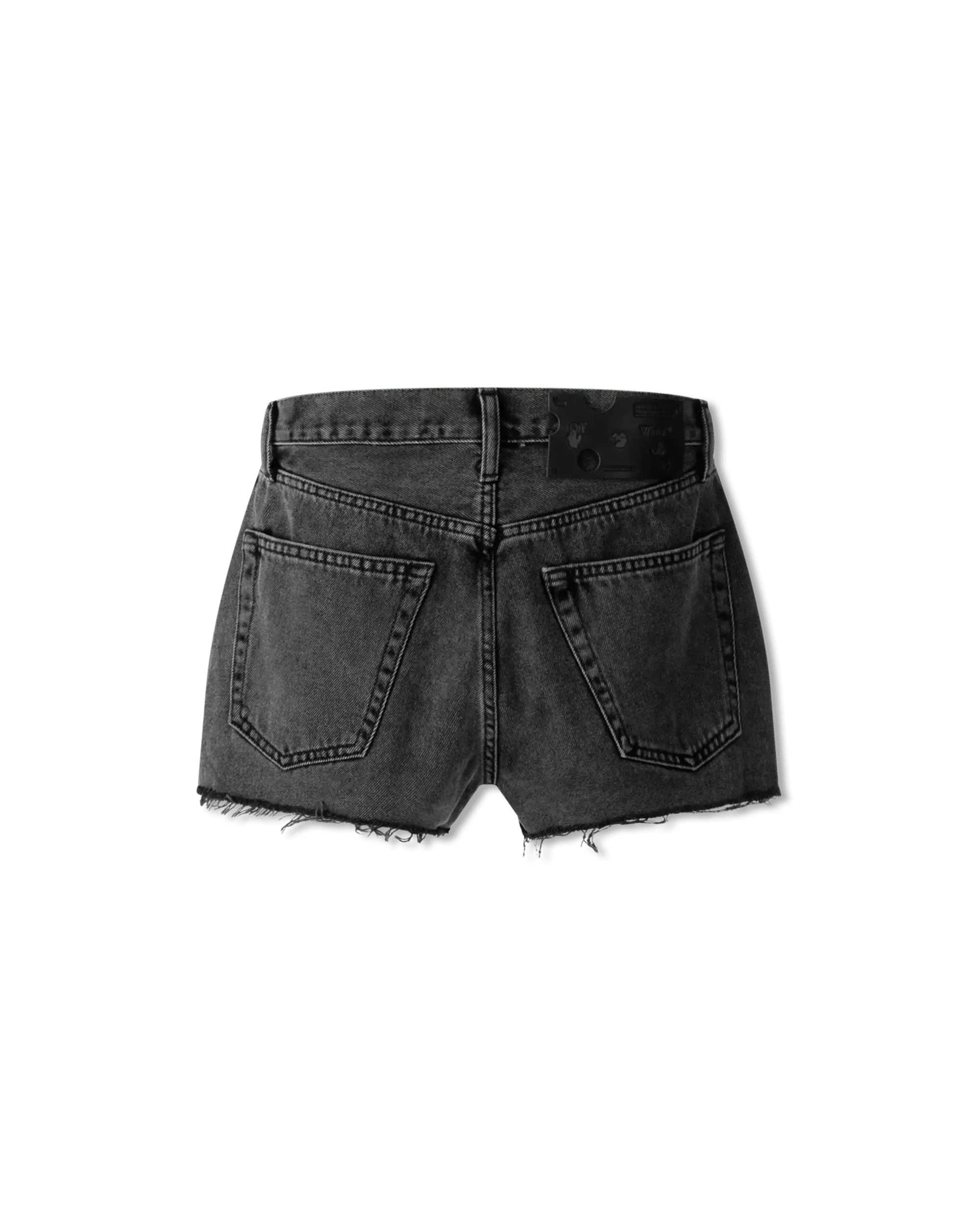 Stonewashed Denim Shorts - DIHSAN
