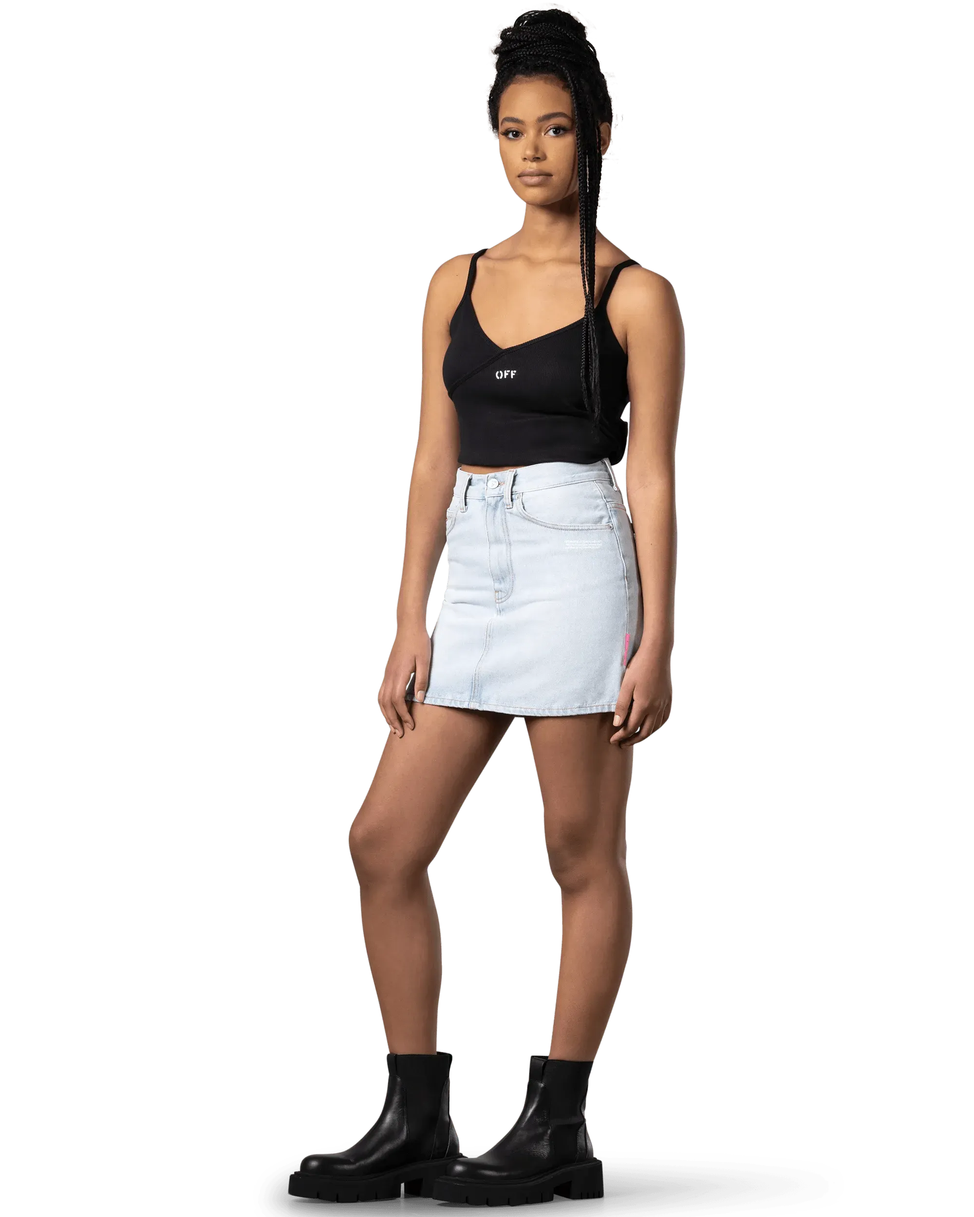 Denim Mini Skirt - DIHSAN