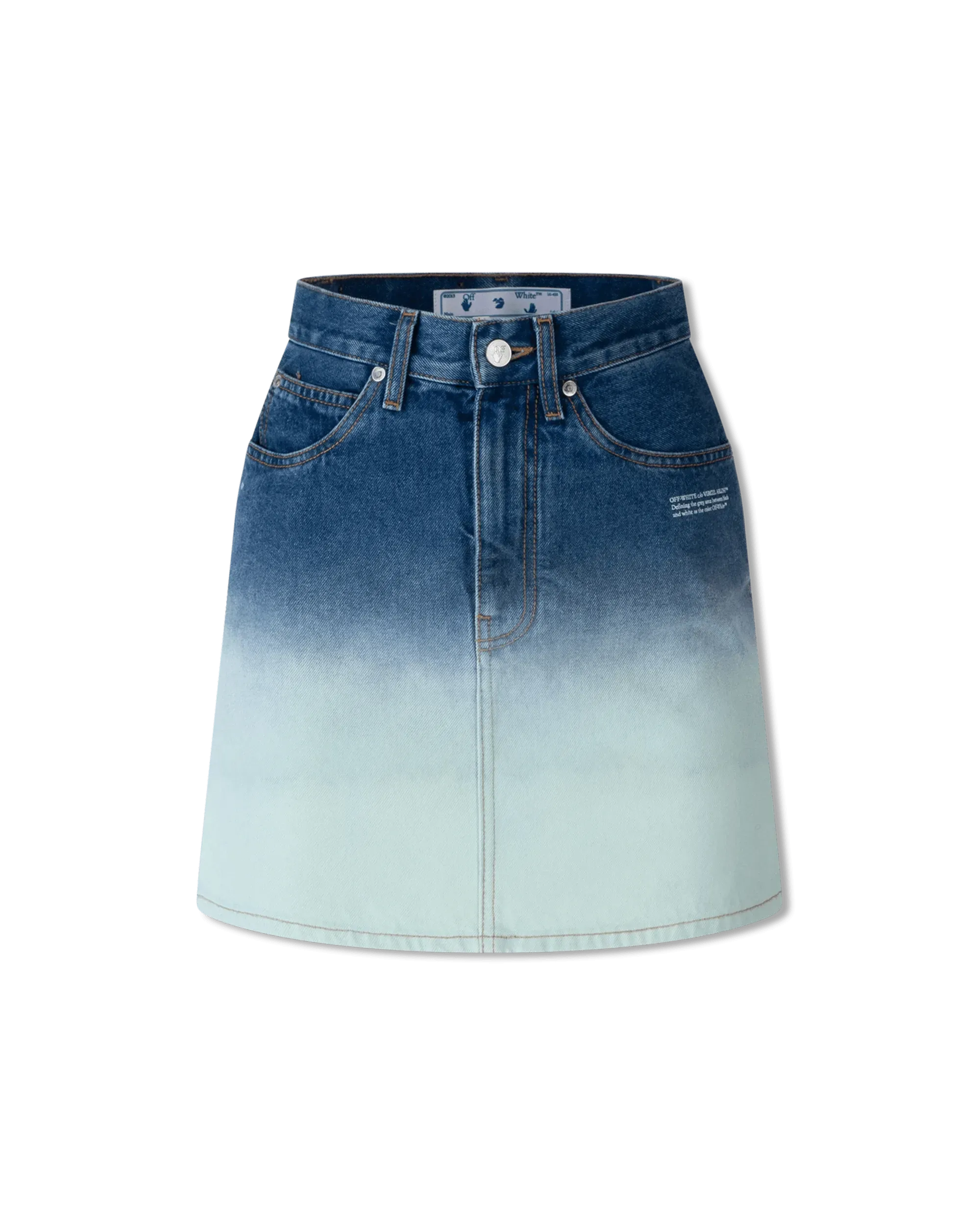 Ombre Denim Mini Skirt - DIHSAN