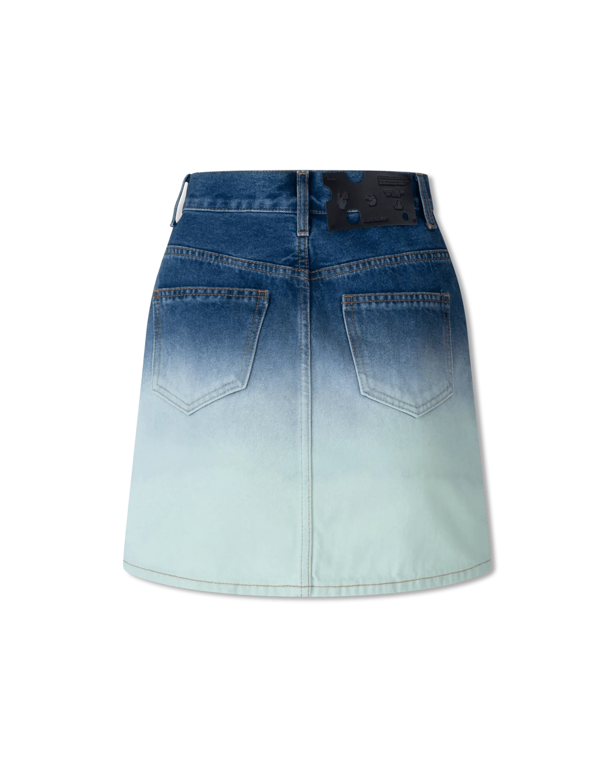 Ombre Denim Mini Skirt - DIHSAN