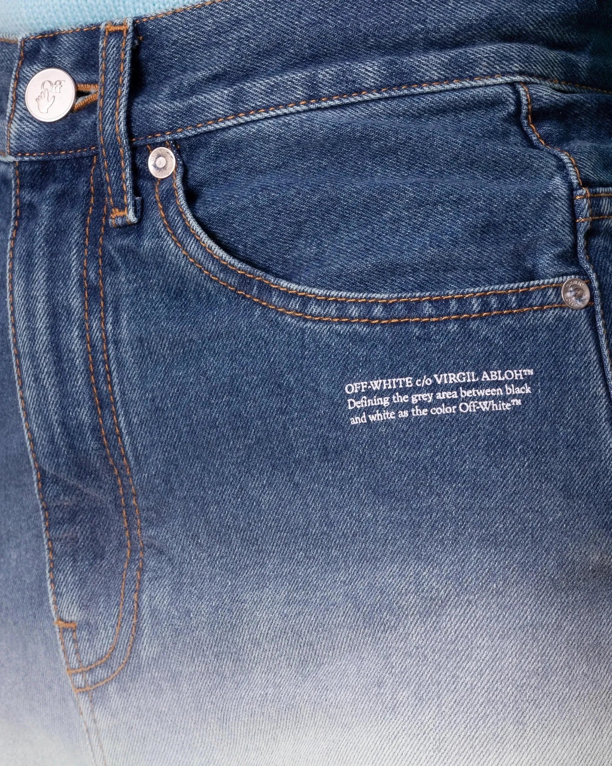 Ombre Denim Mini Skirt - DIHSAN