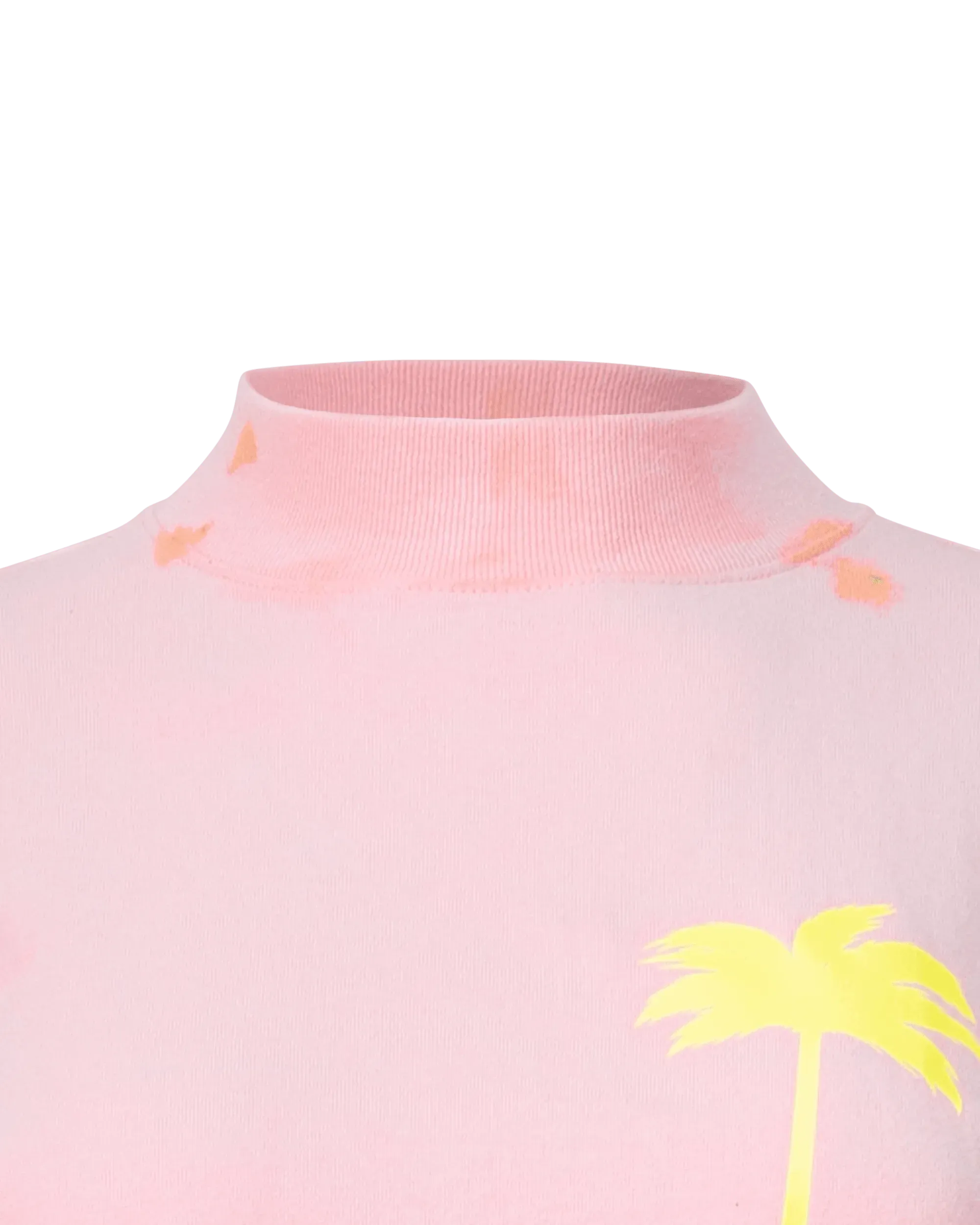 Splatter Painted Cropped T-Shirt - DIHSAN